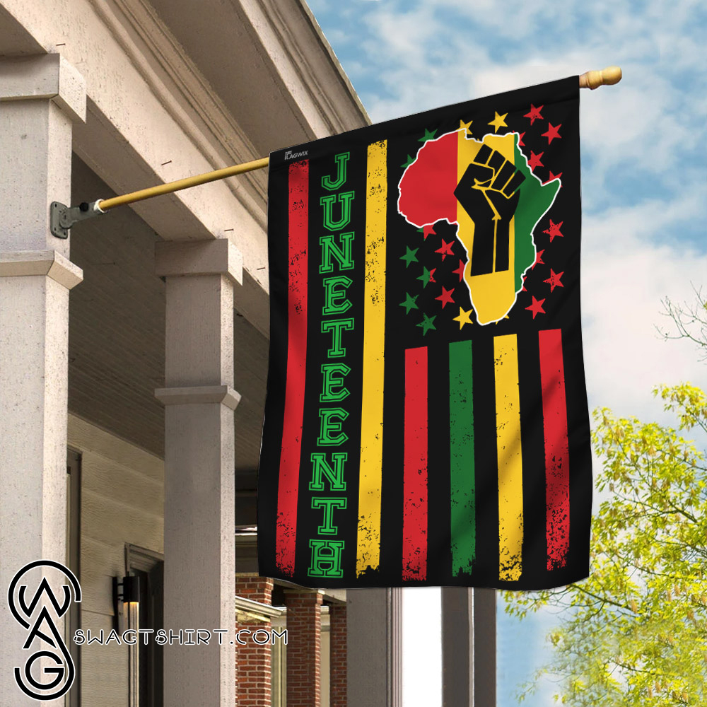 Juneteenth freedom day flag