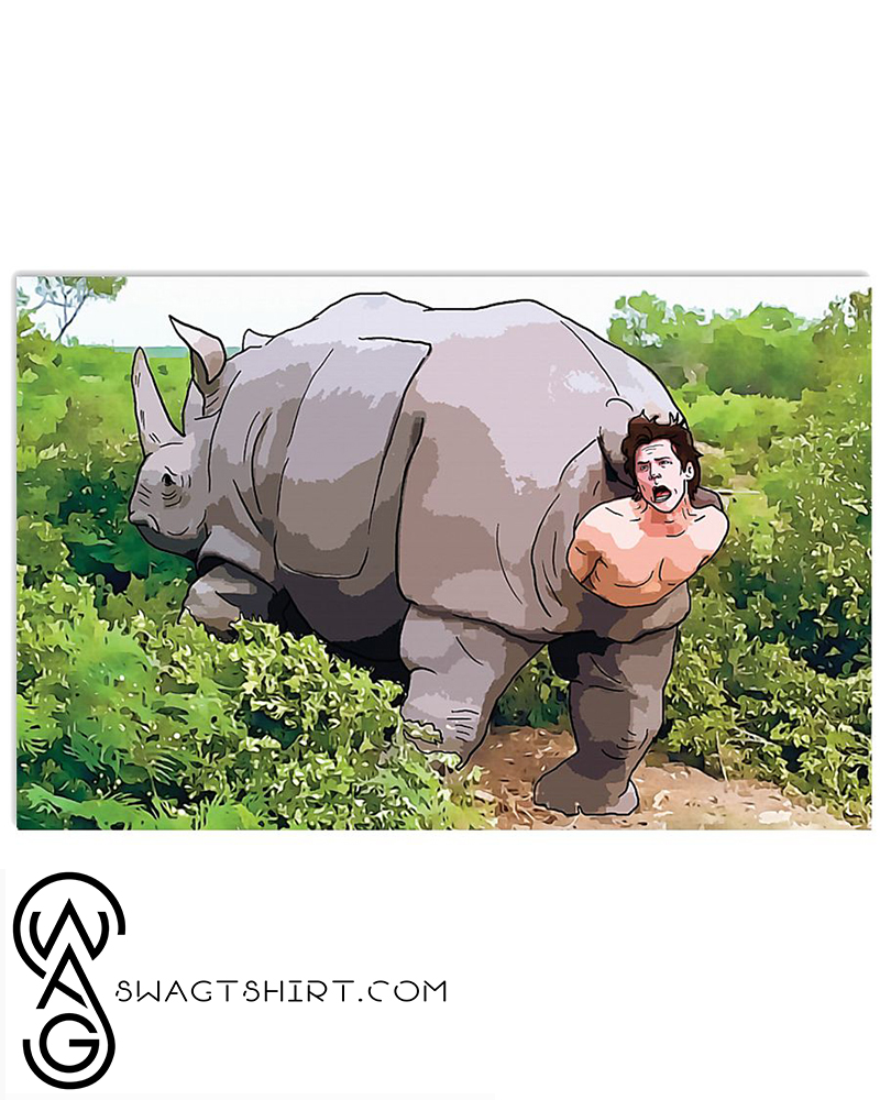 Ace ventura rhino scene poster cartoon poster