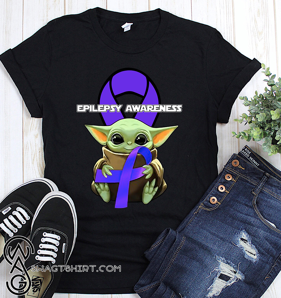 Baby yoda epilepsy awareness shirt