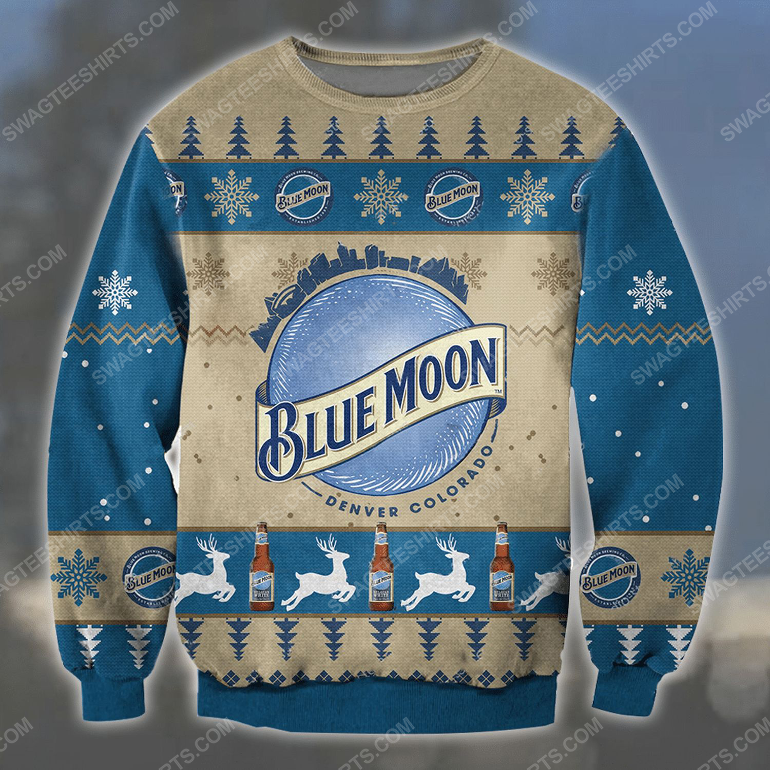 Blue moon denver colorado ugly christmas sweater - Copy (2)