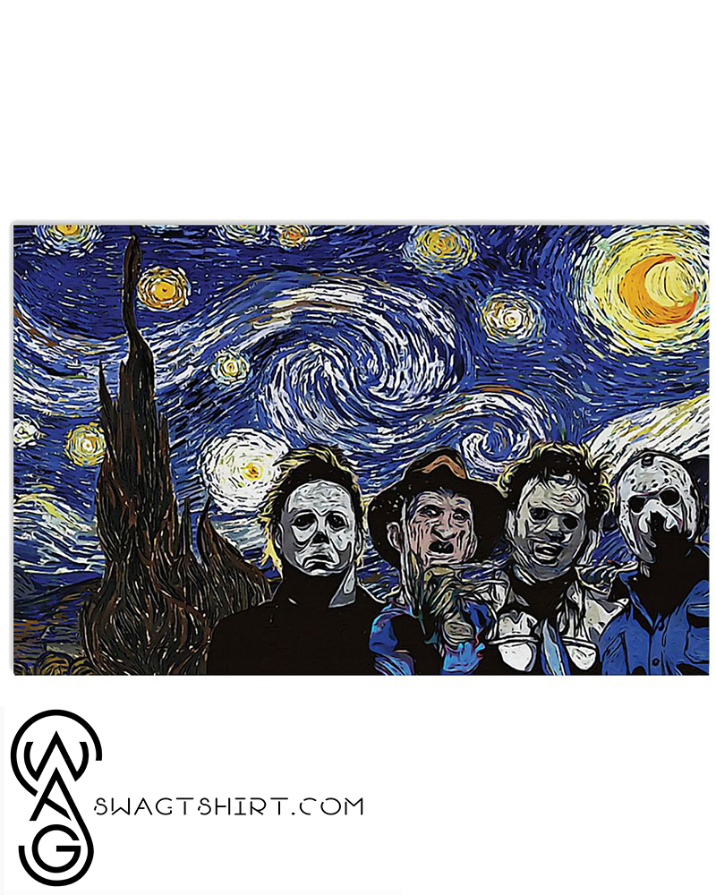 Vincent van gogh the starry night horror killers poster