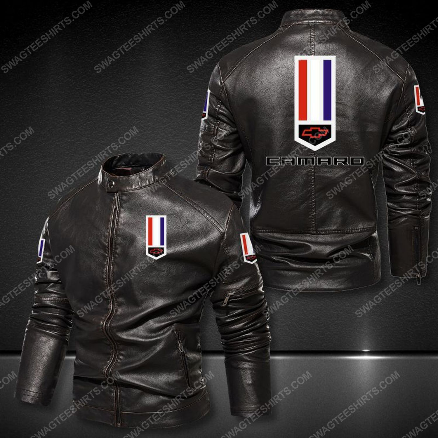 Chevrolet division of general motors company leather jacket 1 - Copy