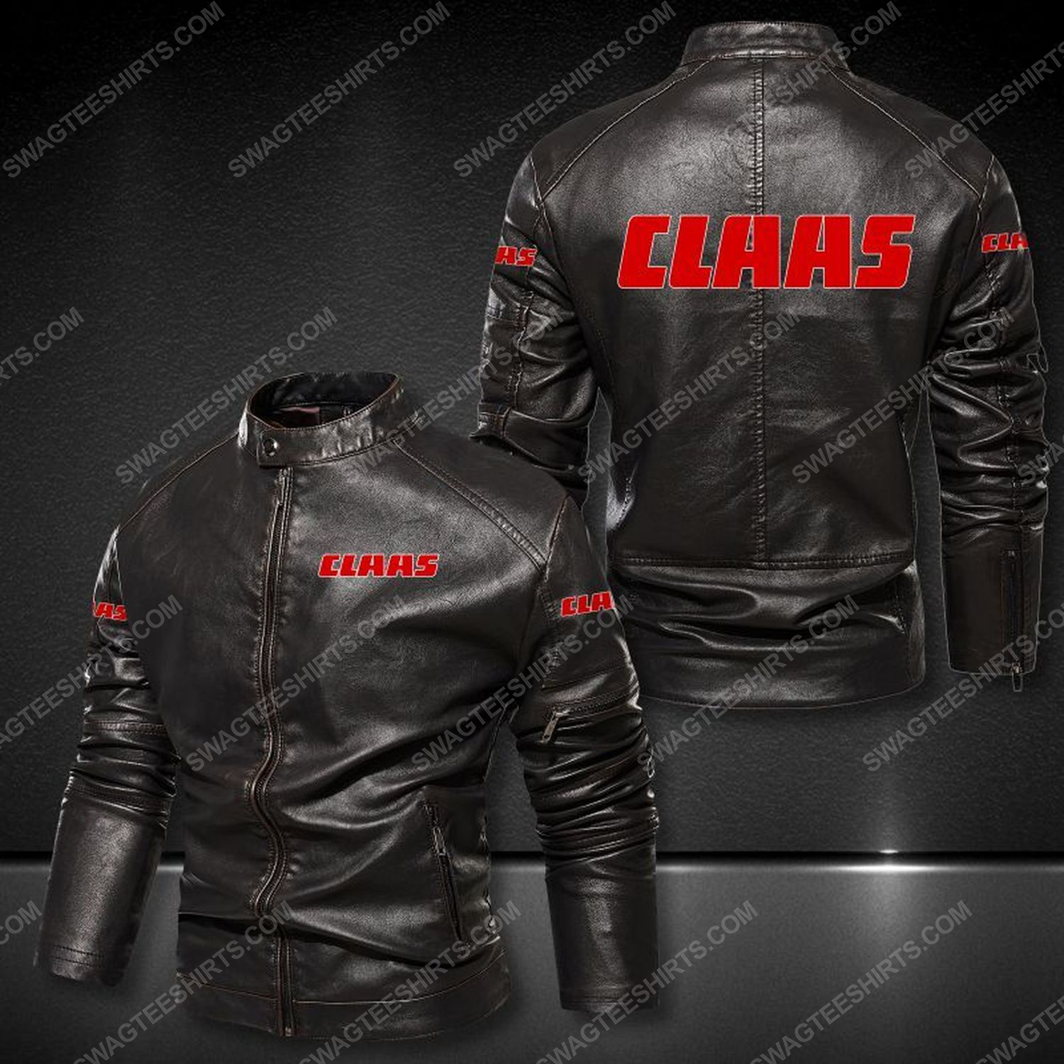 Claas technology company leather jacket 1 - Copy
