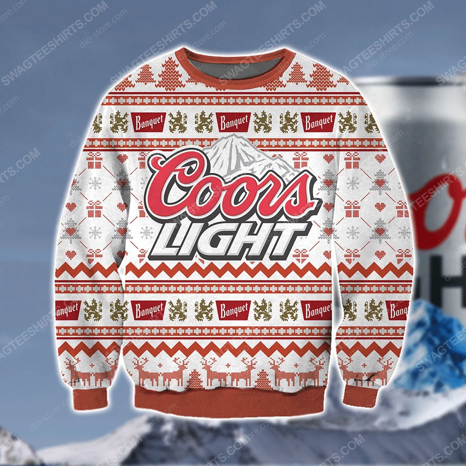 Coors light banquet beer ugly christmas sweater - Copy