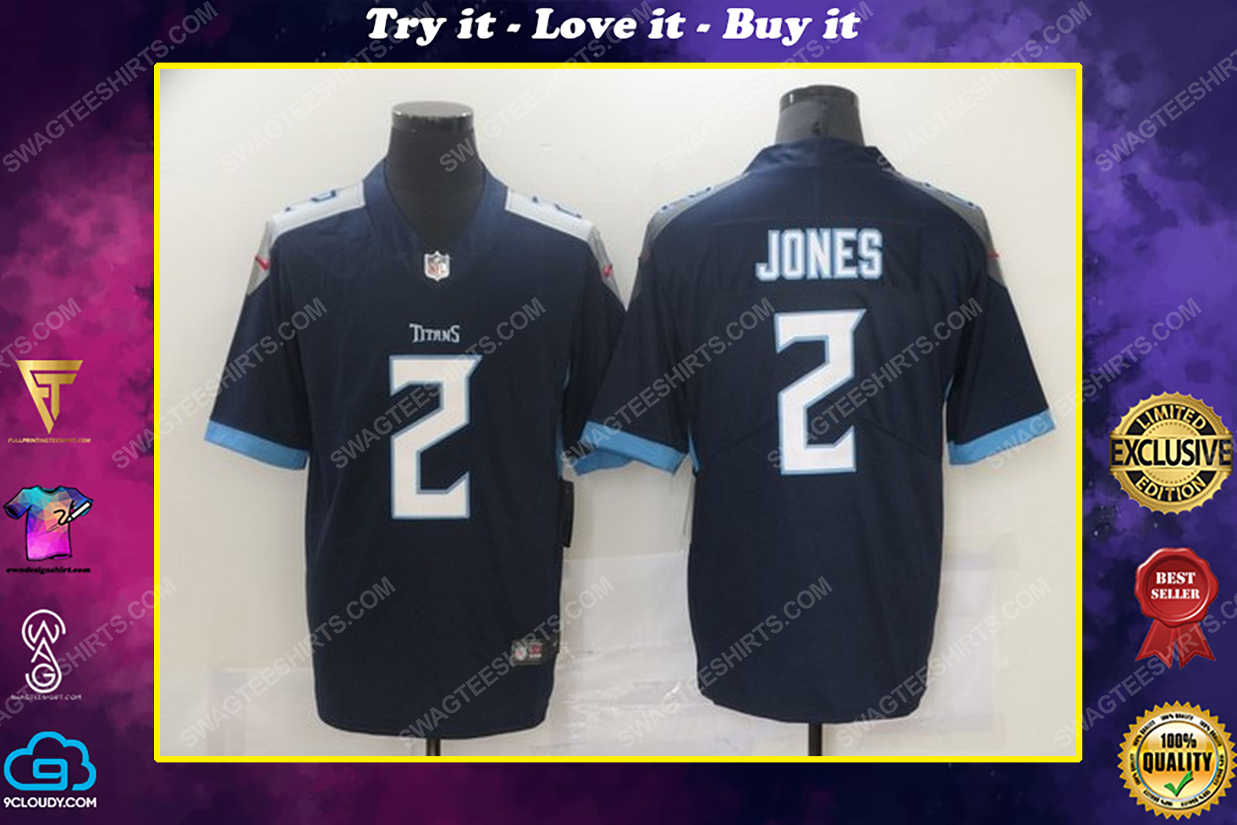 Custom name the tennessee titans nfl football jersey