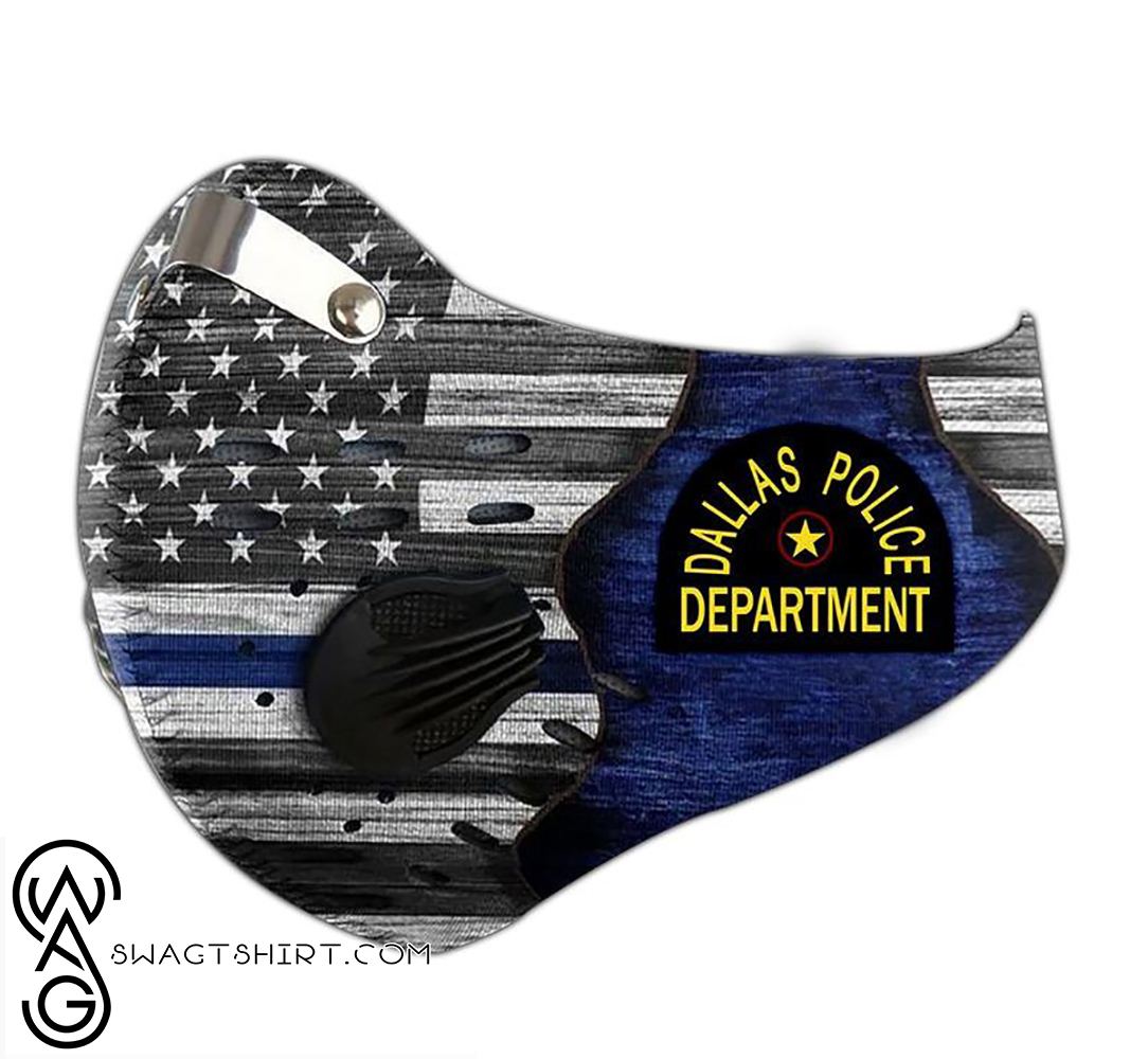 Dallas police department filter activated carbon face mask