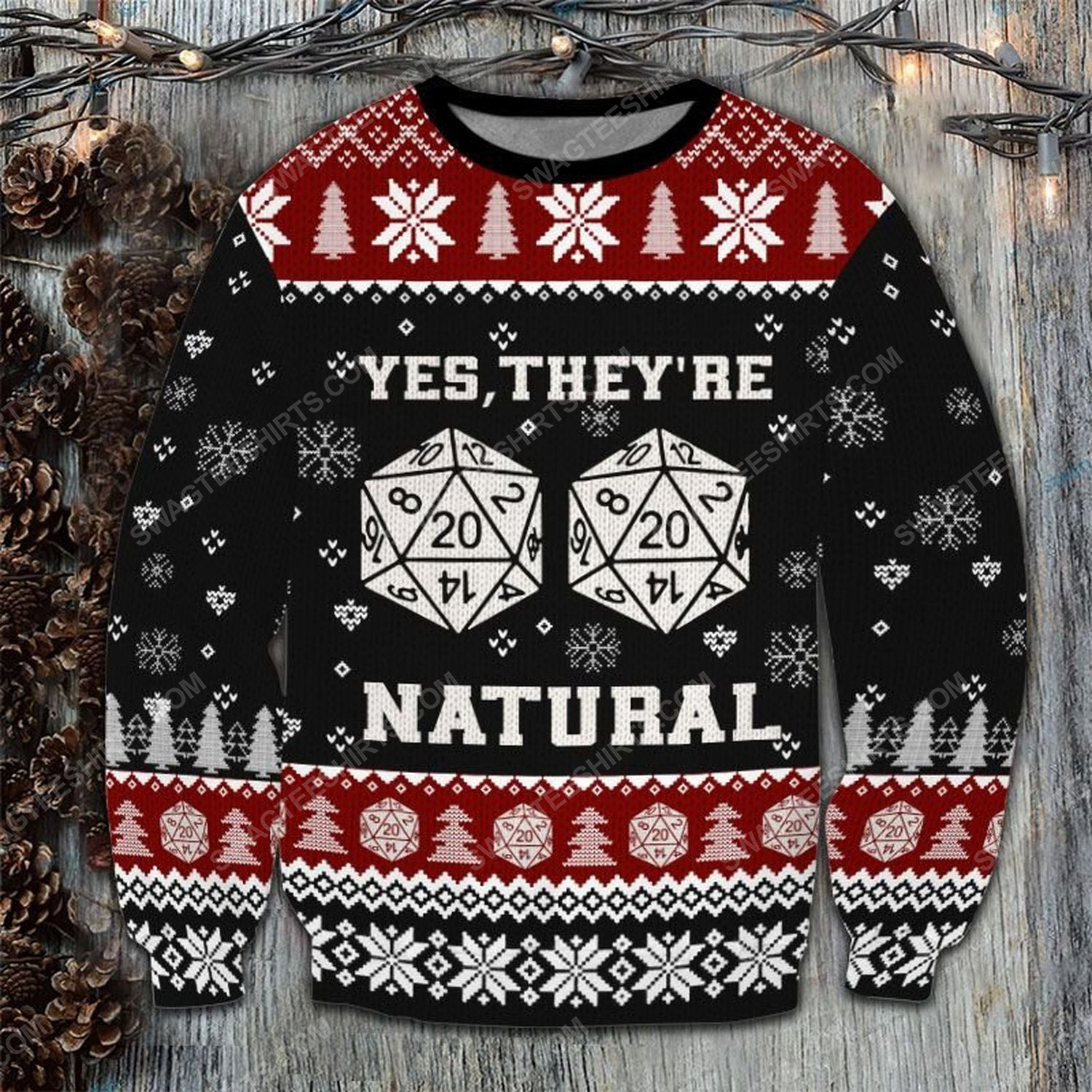 Dungeons and dragons they are natural ​ugly christmas sweater - Copy (2)