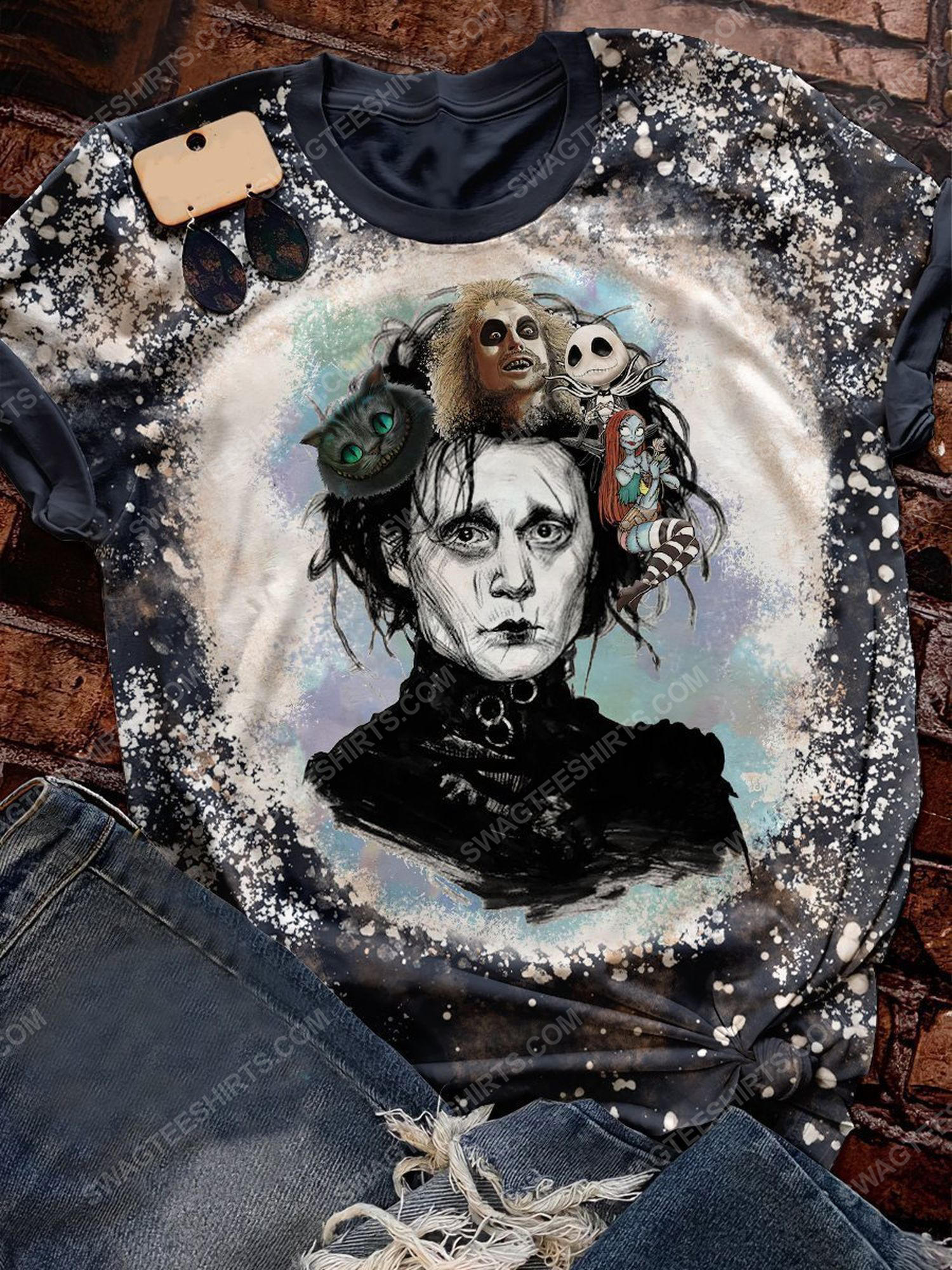 Halloween horror movie characters all over print shirt 1 - Copy (3)