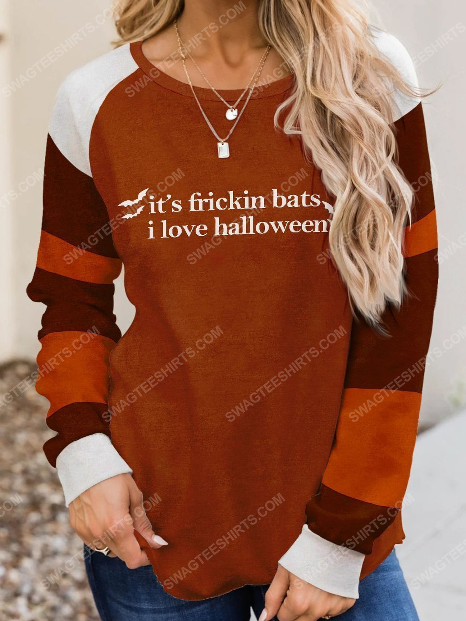 Halloween its frickin bats i love halloween full print shirt 1 - Copy (2)
