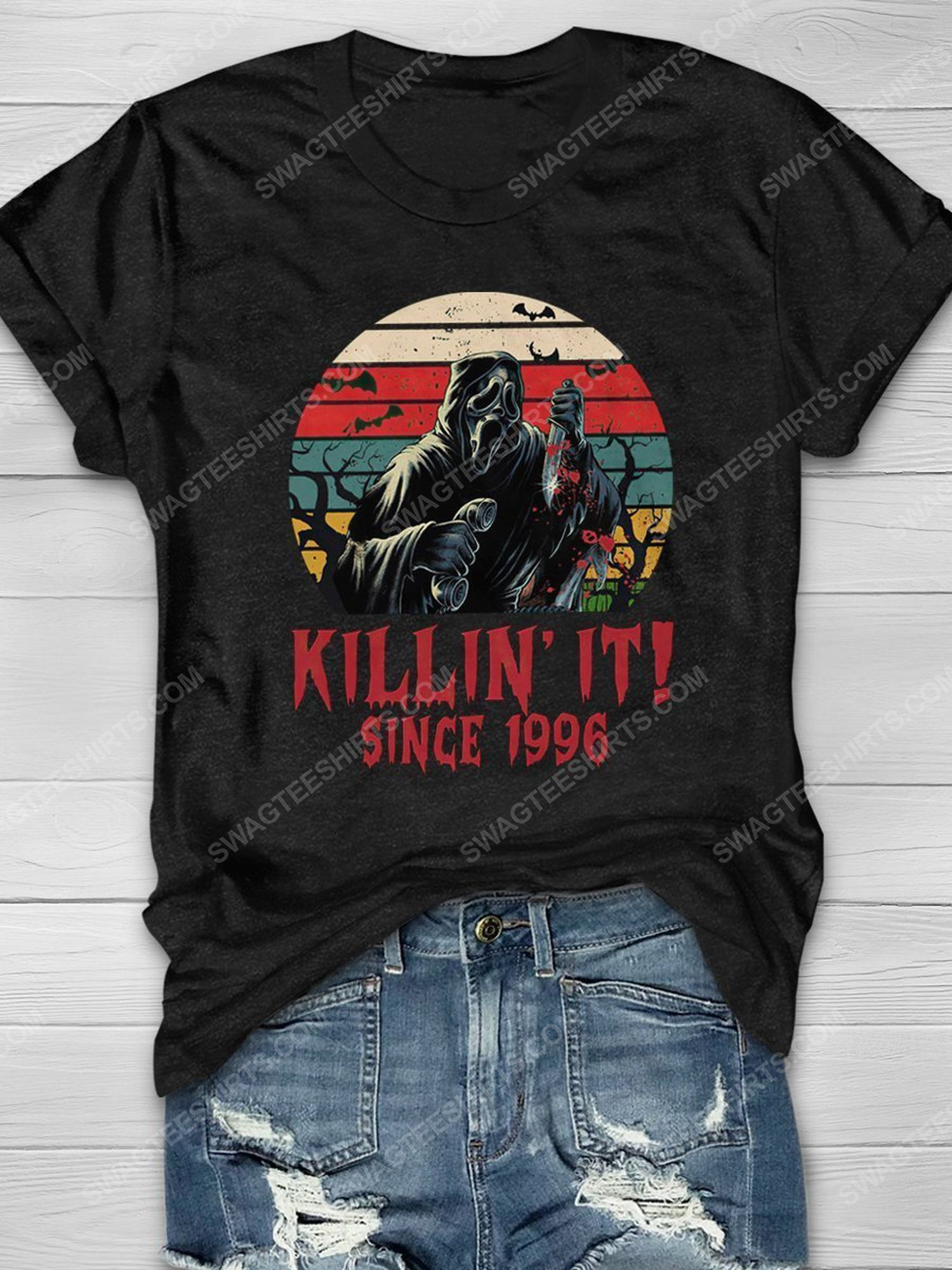 Halloween killin' it since 1996 screaming movie vintage shirt