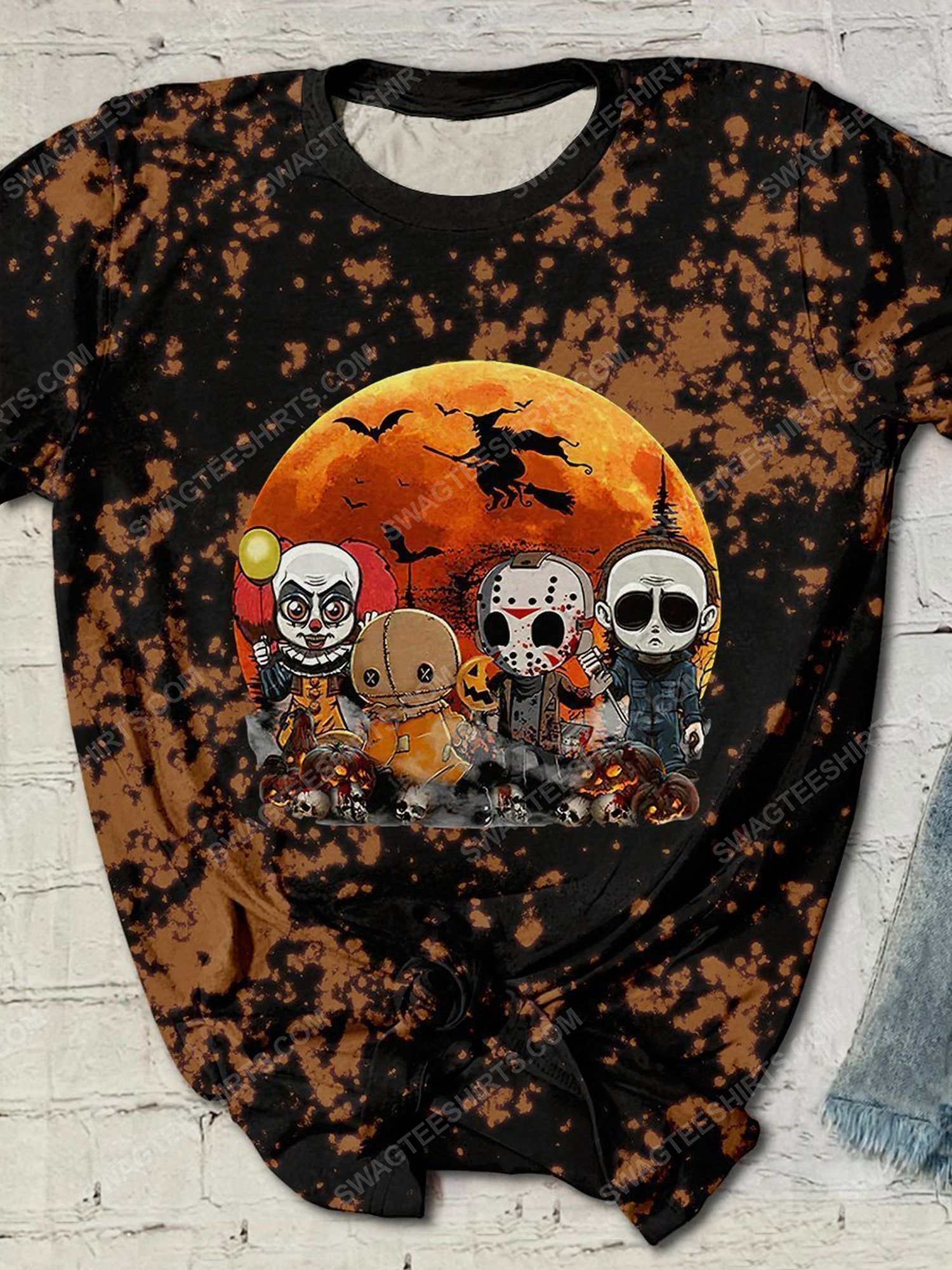 Halloween night and horror movie character full print shirt 1 - Copy (2)