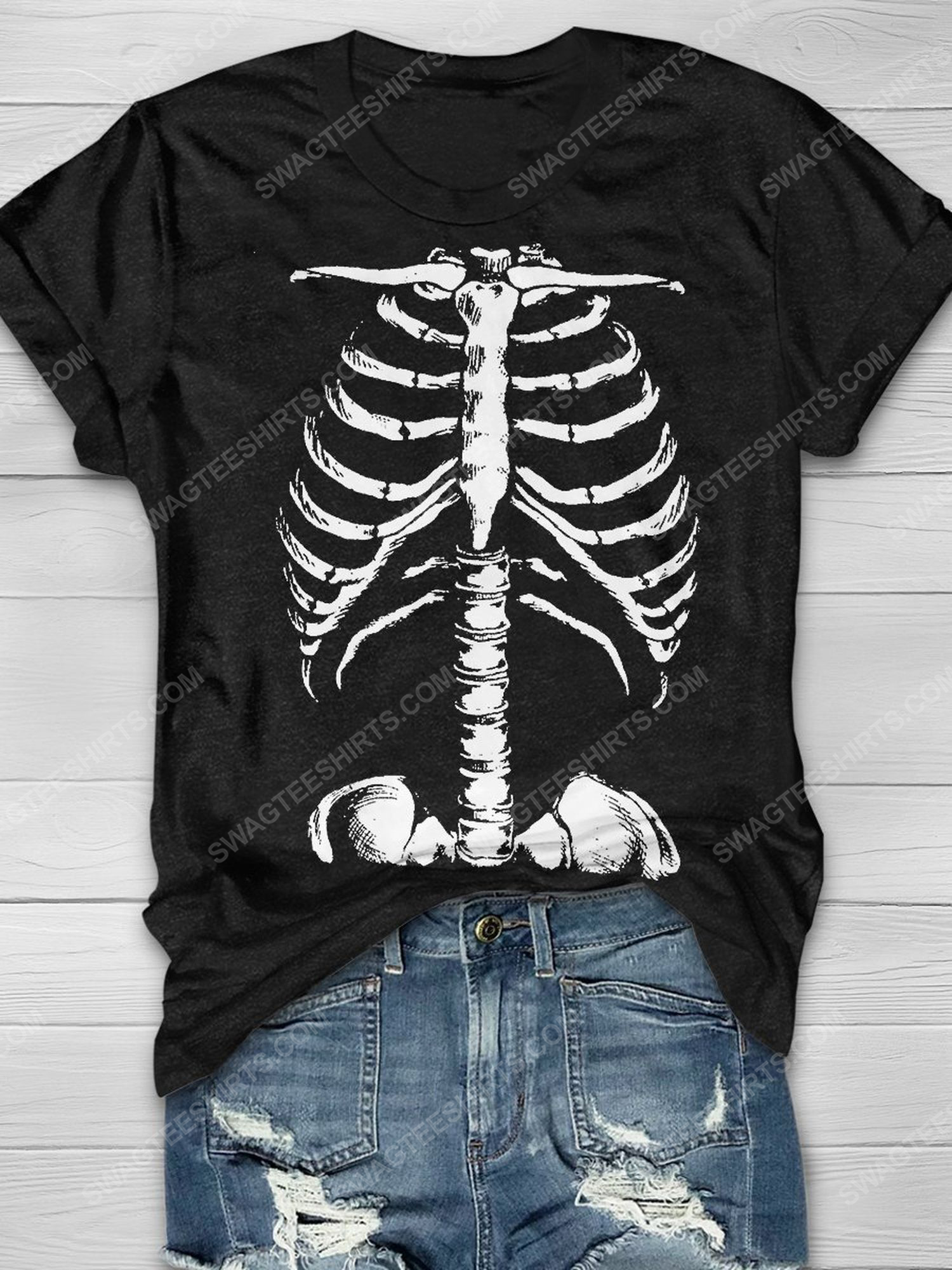 Halloween night and skeleton shirt 1 - Copy (2)