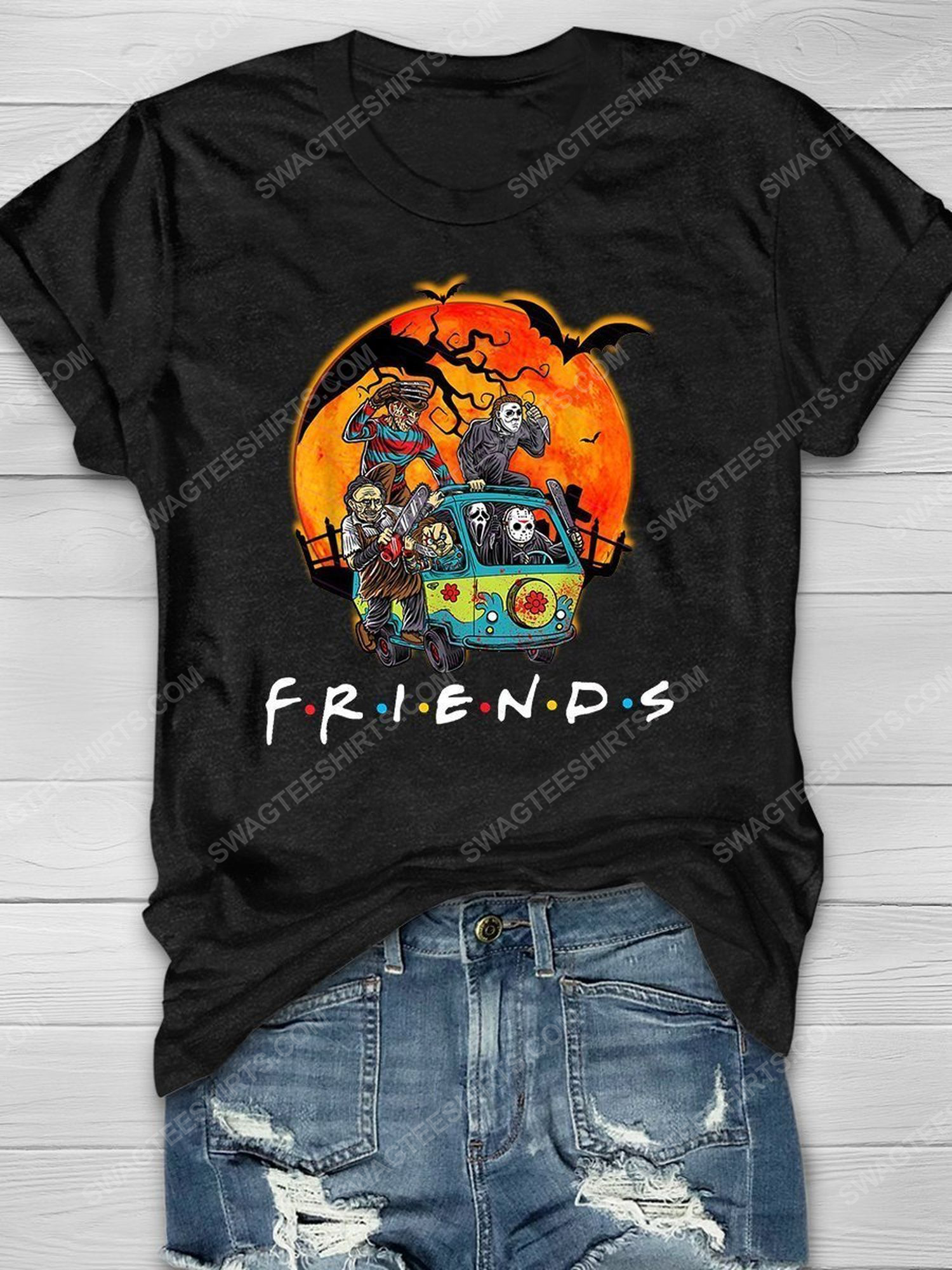 Halloween night with serial killers friends tv show shirt 1 - Copy (2)