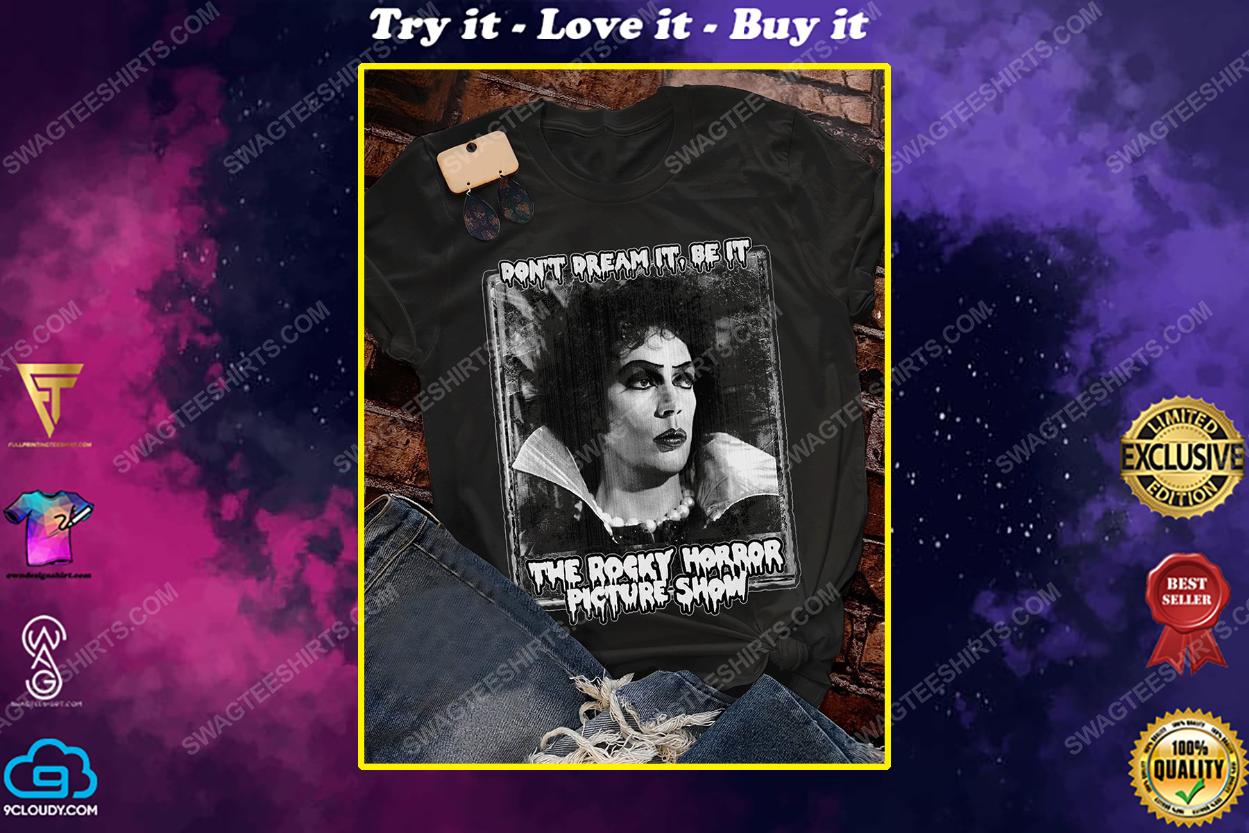 Halloween rocky horror picture show don't dream it be it shirt