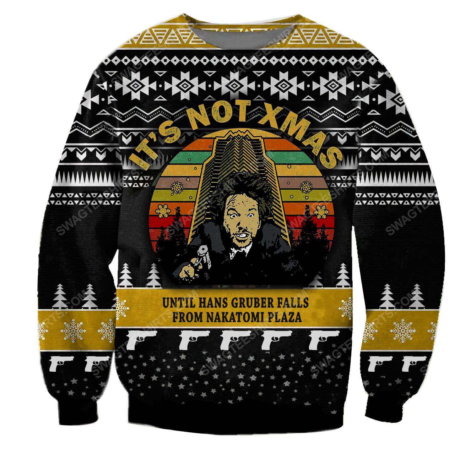 It's not christmas until hans gruber falls from nakatomi plaza ​ugly christmas sweater - Copy (2)
