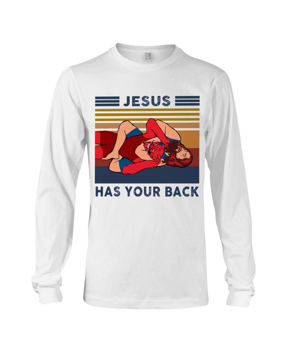 Jesus jiu jitsu has my back vintage sweatshirt