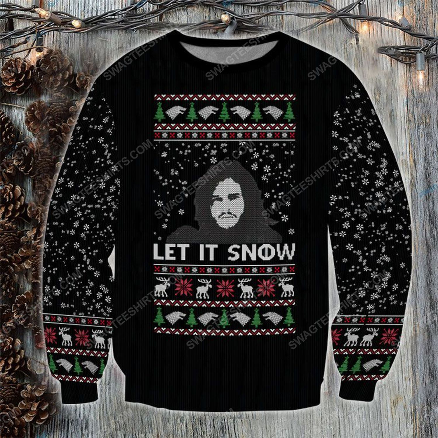 Let it snow game of thrones ​ugly christmas sweater - Copy (2)