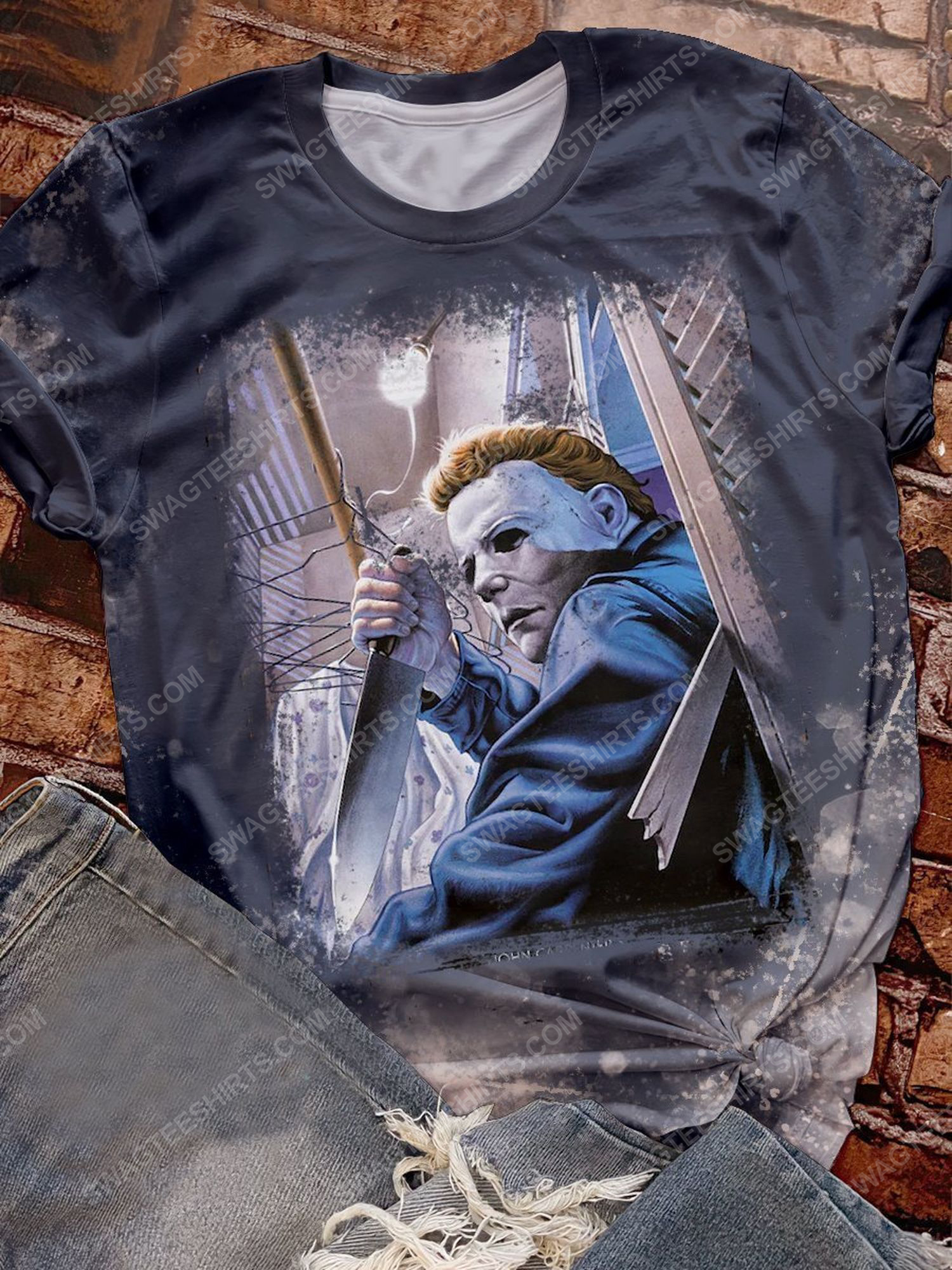 Michael myers in halloween night full print shirt 1 - Copy