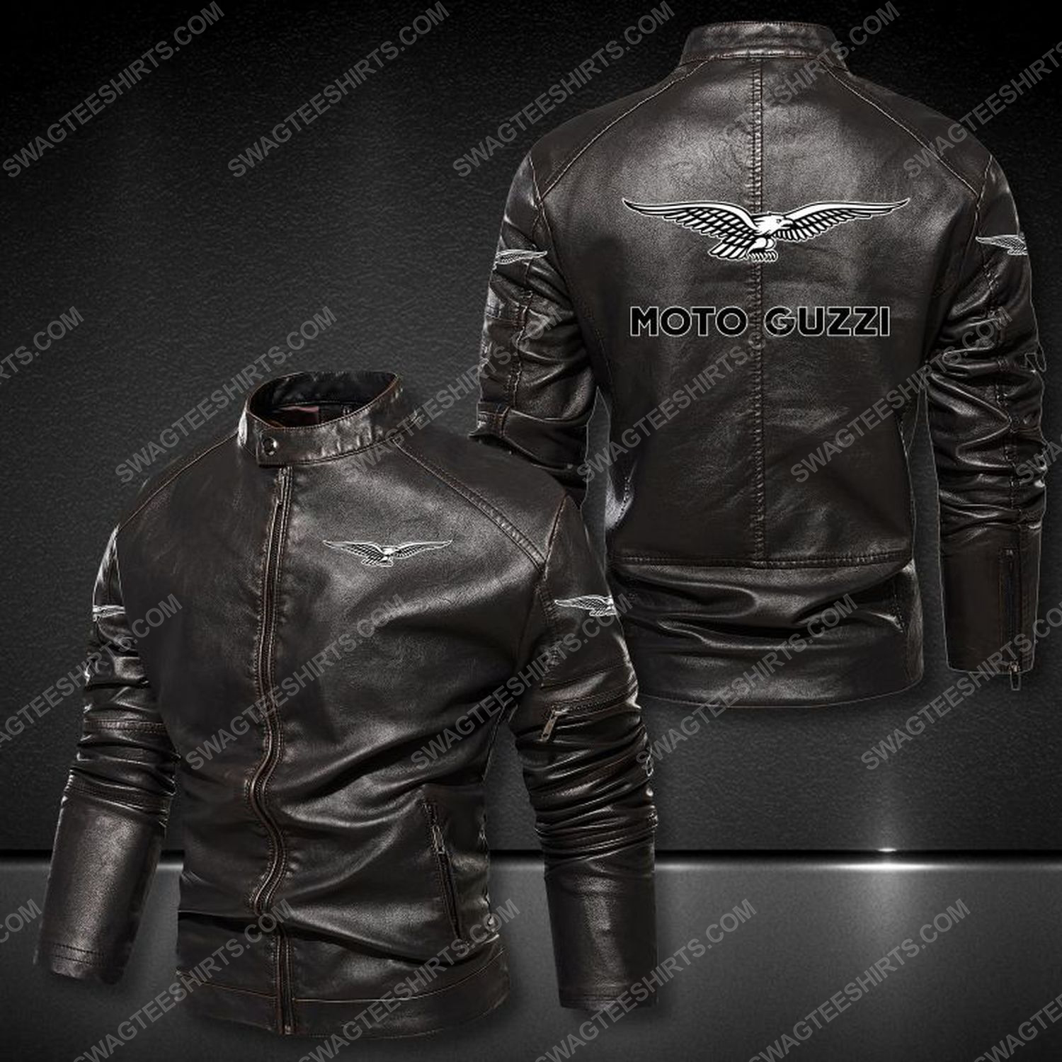 Moto guzzi motorcycles sport leather jacket 1 - Copy