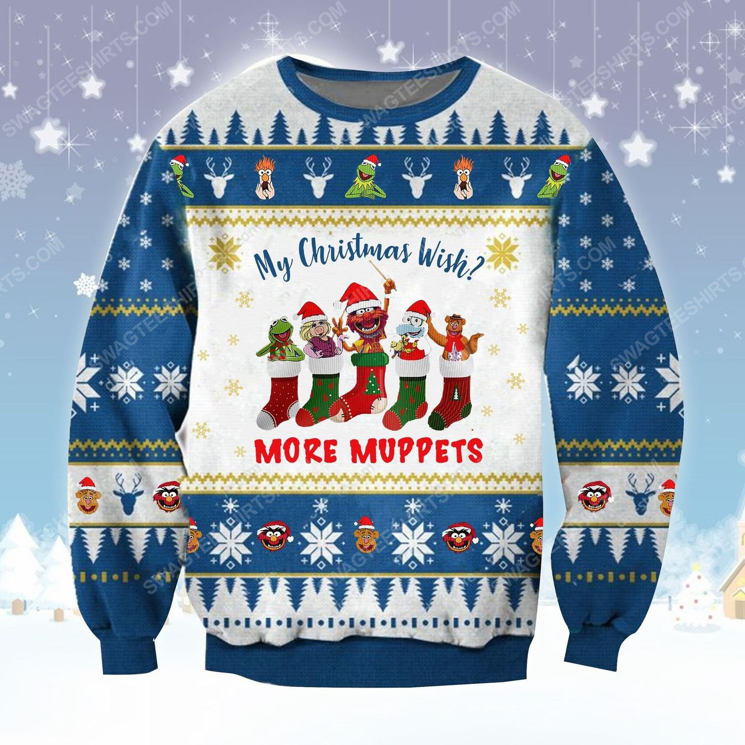My christmas wish more muppets ugly christmas sweater