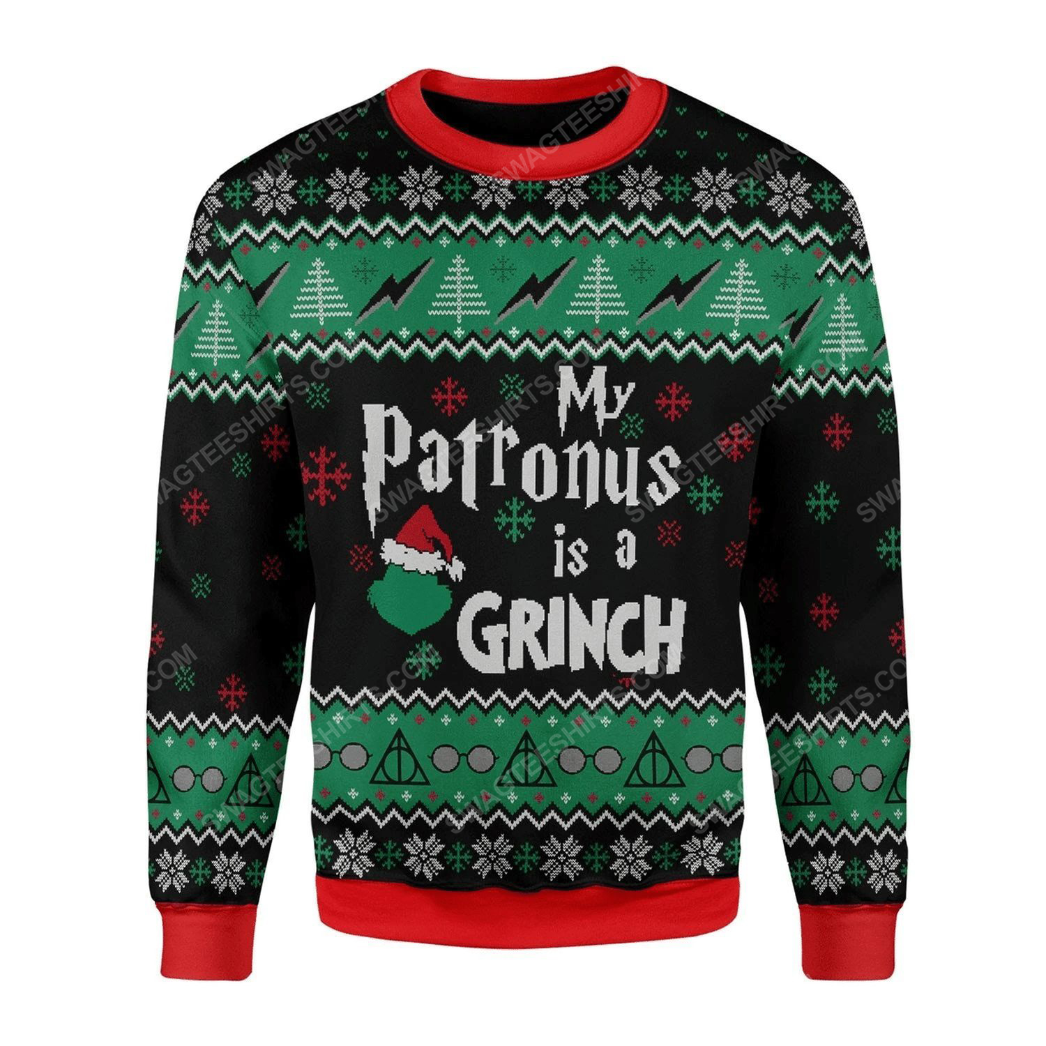 My patronus is the grinch ugly christmas sweater - Copy (2)