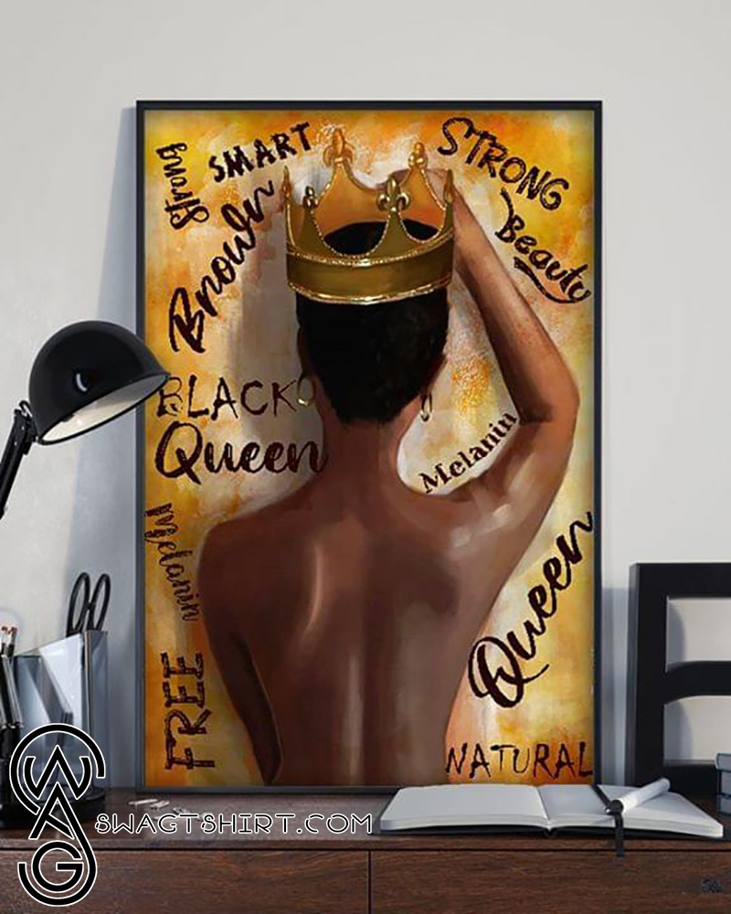 Black queen brown strong smart beauty natural poster