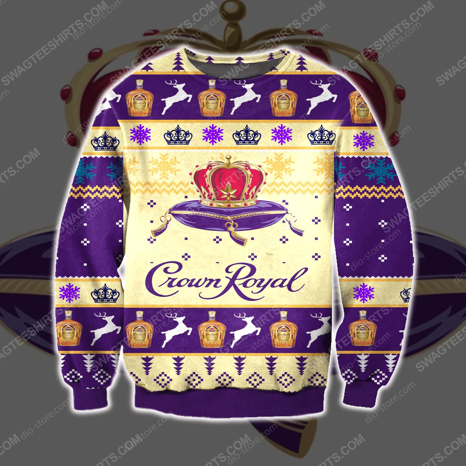 Seagram's crown royal ugly christmas sweater - Copy (2)