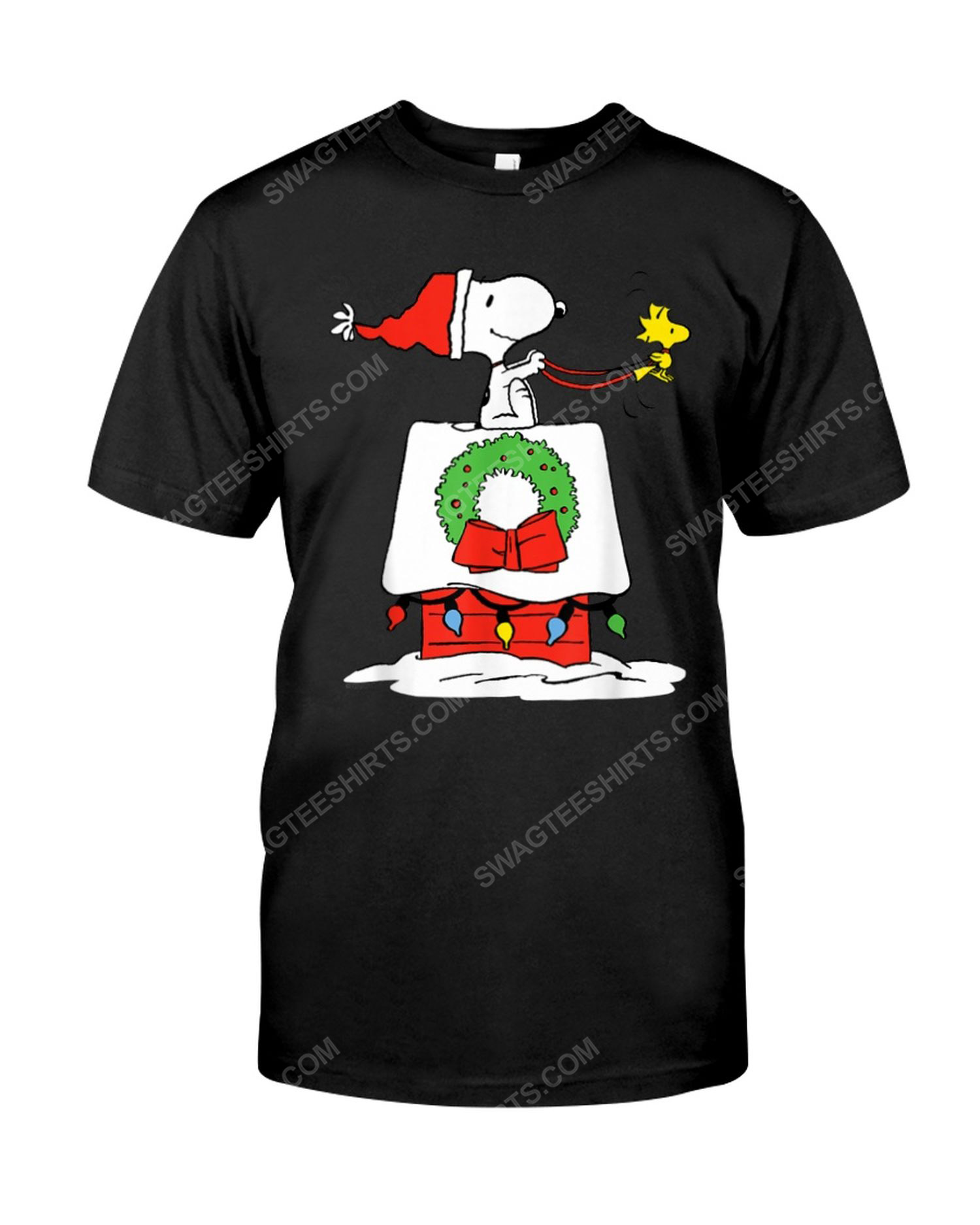 Snoopy and woodstock with christmas house shirt