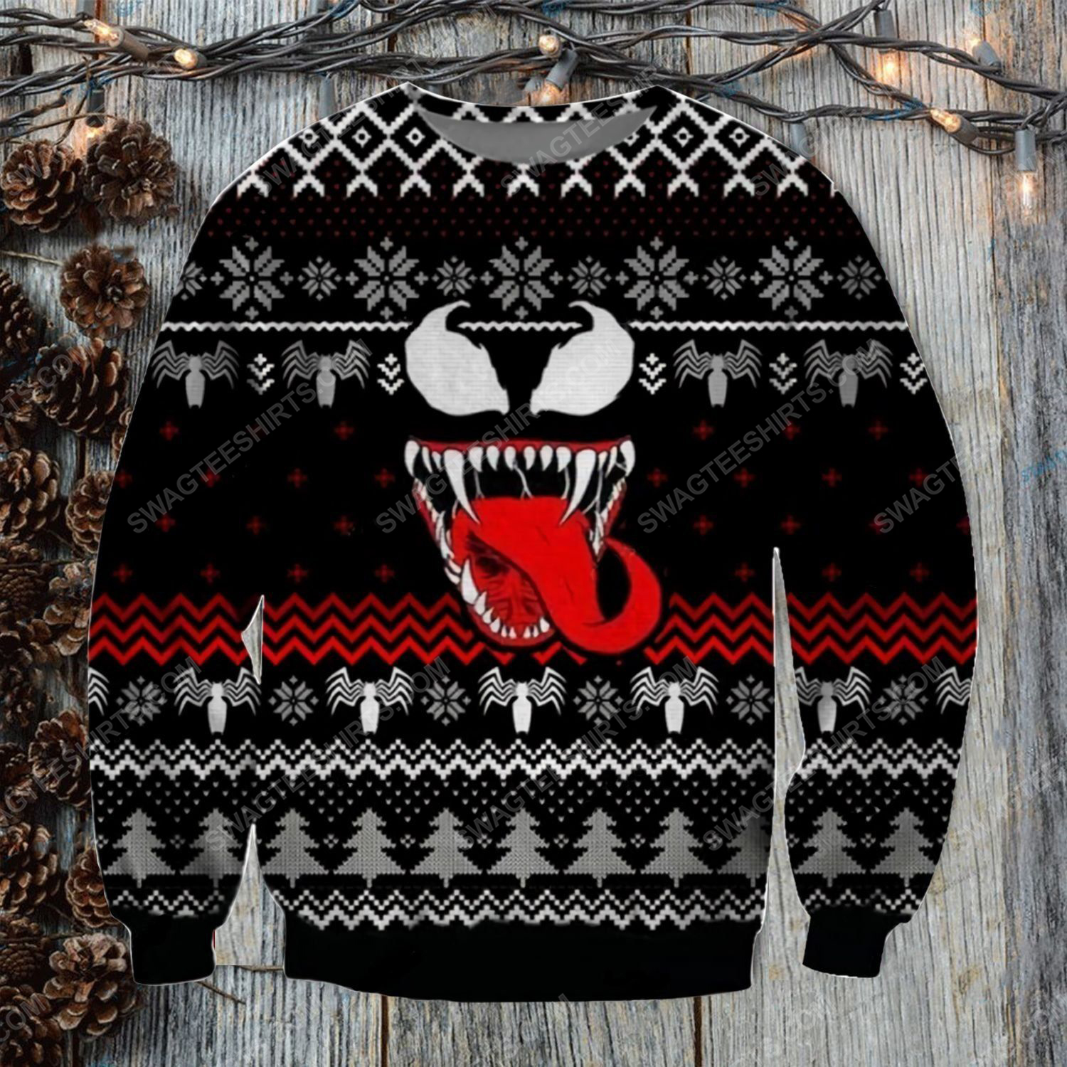 Spider man venom ugly christmas sweater - Copy (2)