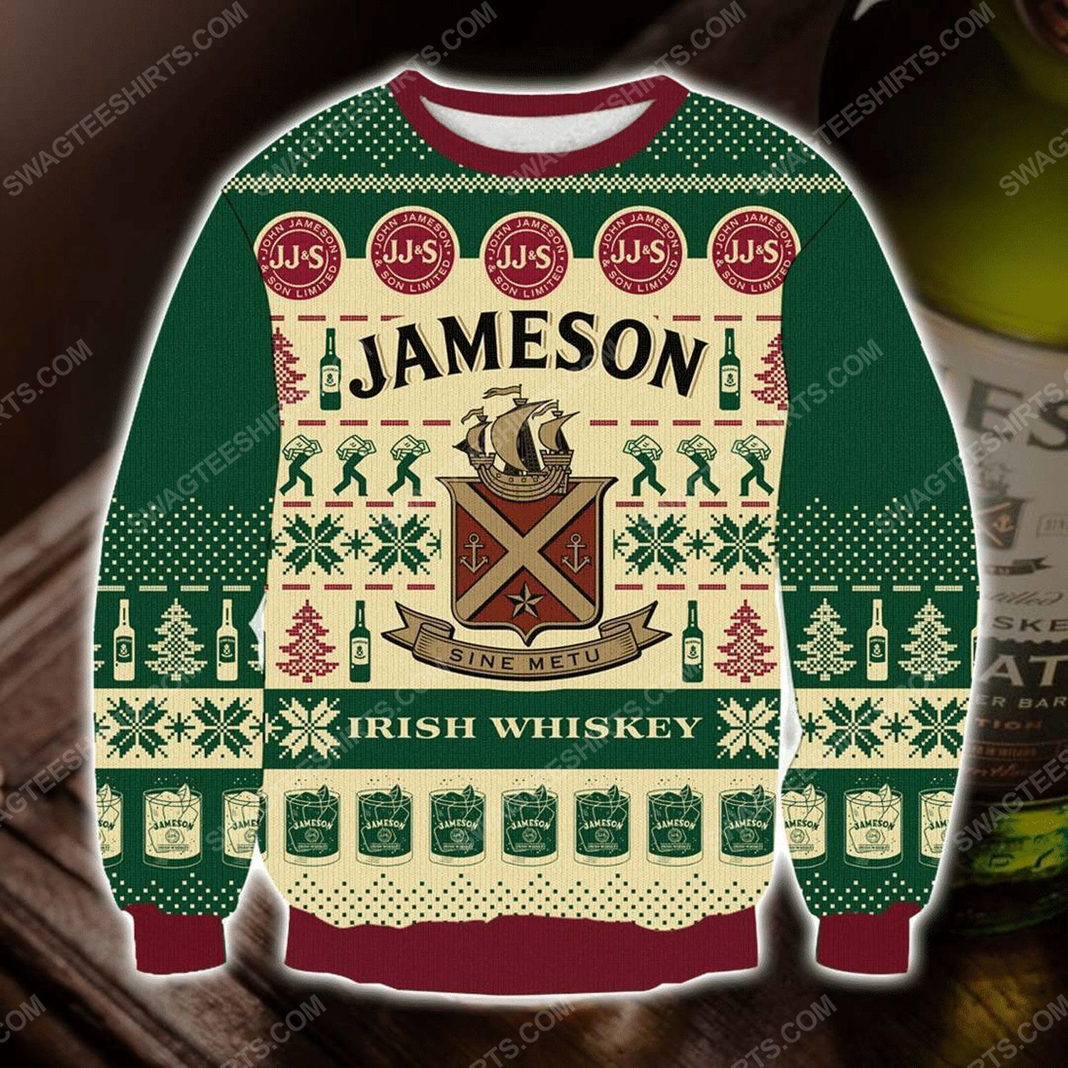 The jameson irish whiskey ugly christmas sweater - Copy (2)