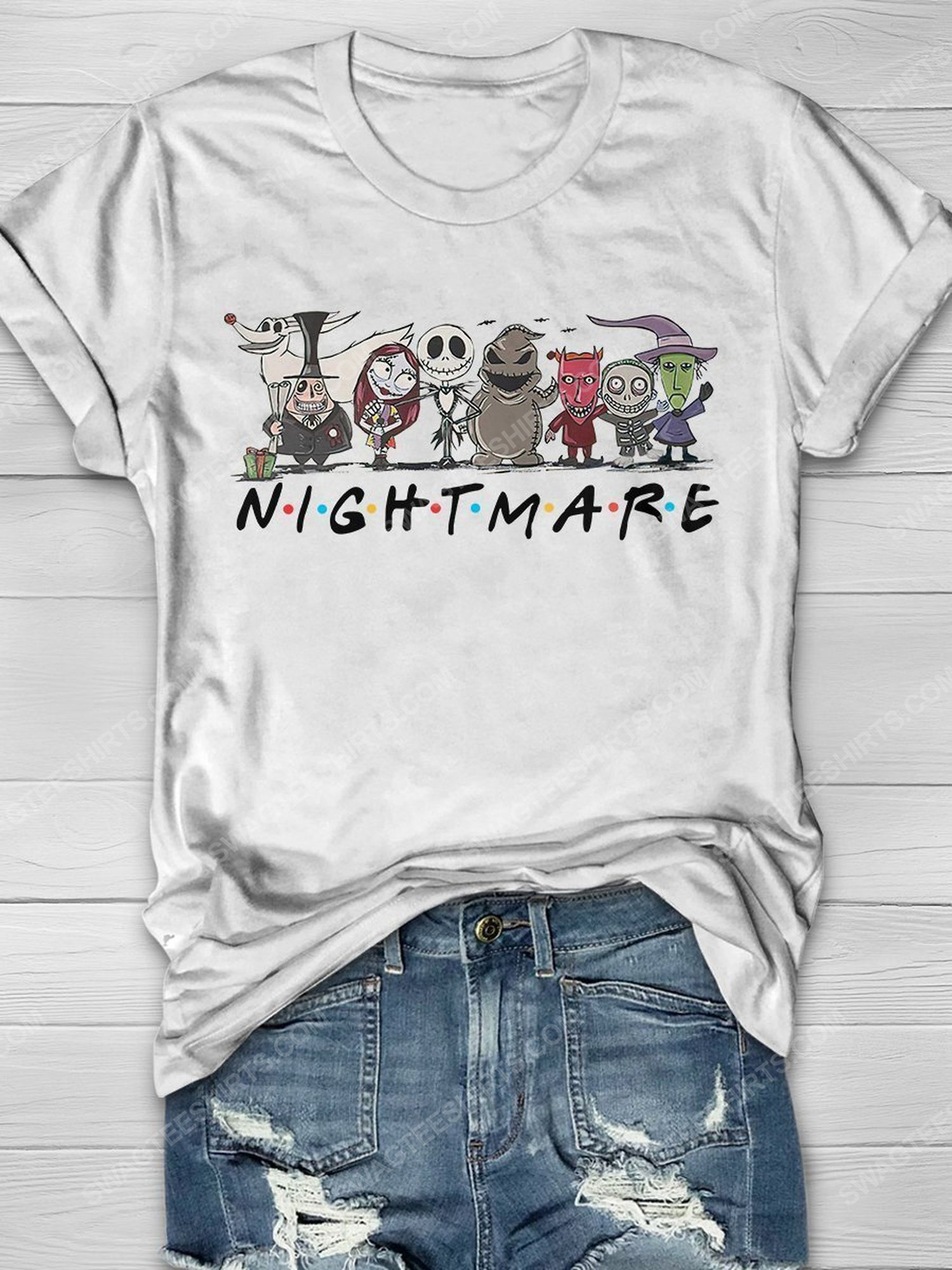 The nightmare before christmas friends tv show shirt 1 - Copy (2)