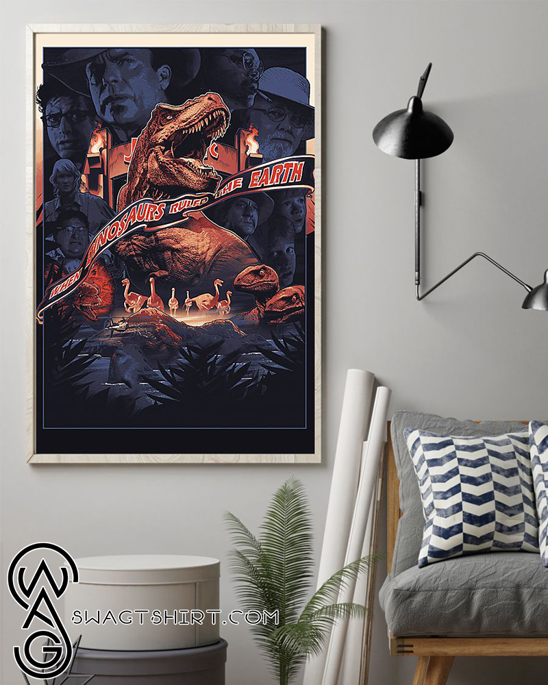 When dinosaurs ruled the earth poster