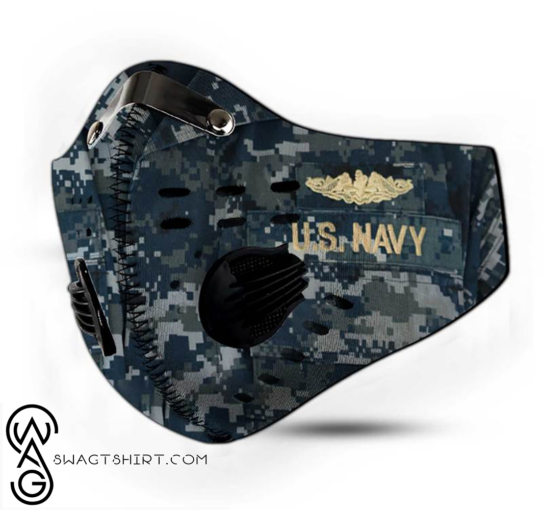 US navy submariner anti pollution filter activated carbon face mask