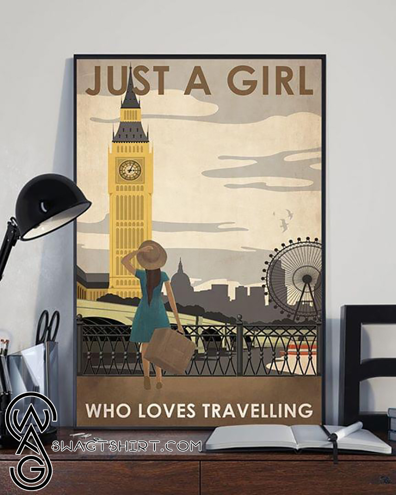 London big ben just a girl who loves traveling retro poster