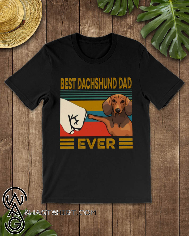 Vintage best dachshund dad ever shirt