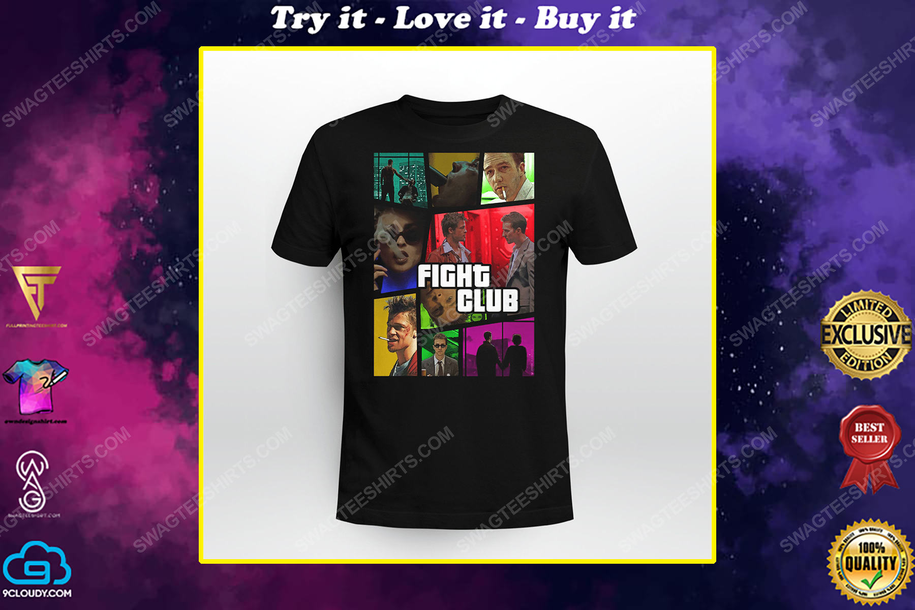 Vintage fight club and movies scenes shirt