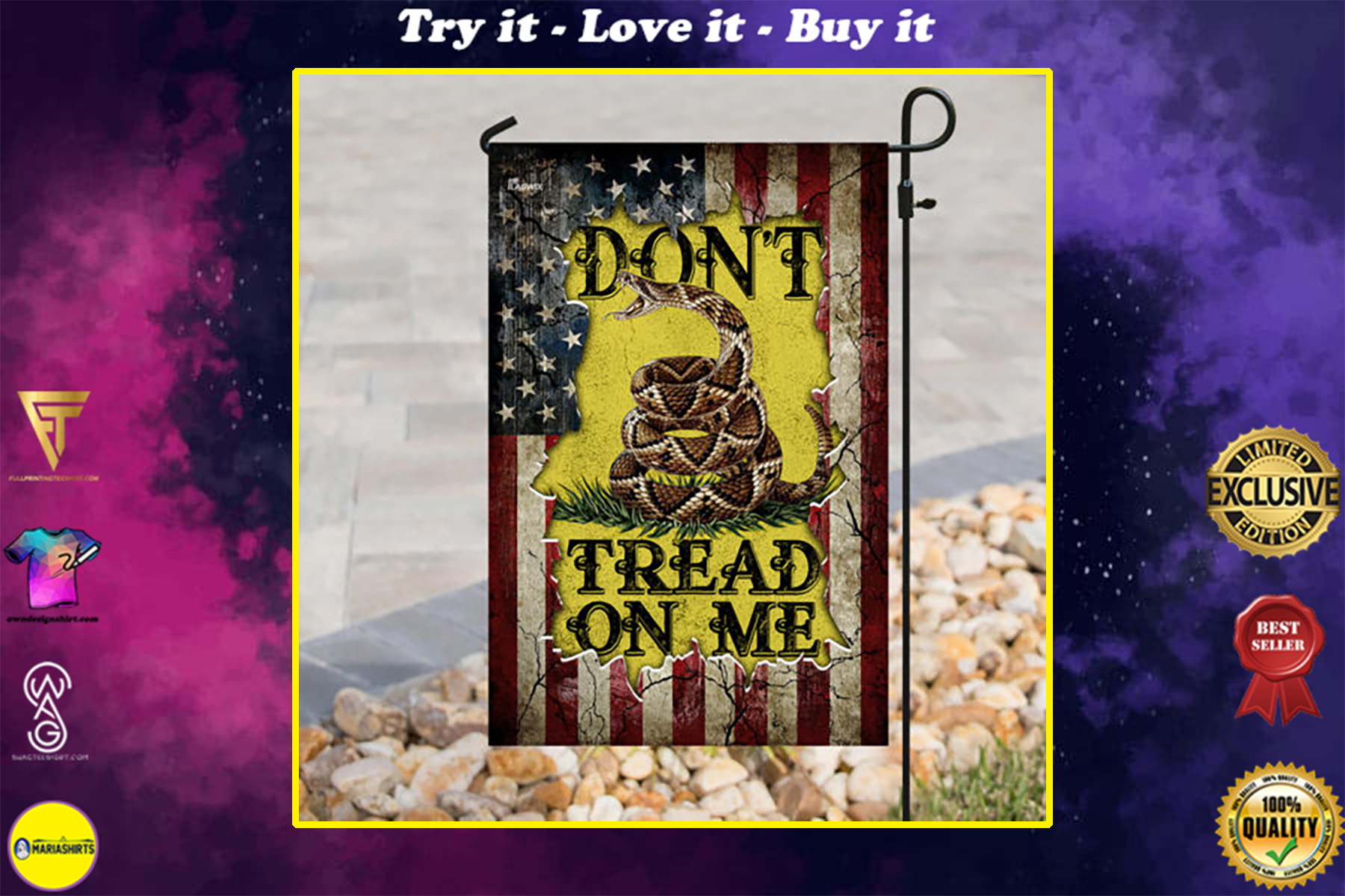 american flag dont tread on me all over print flag