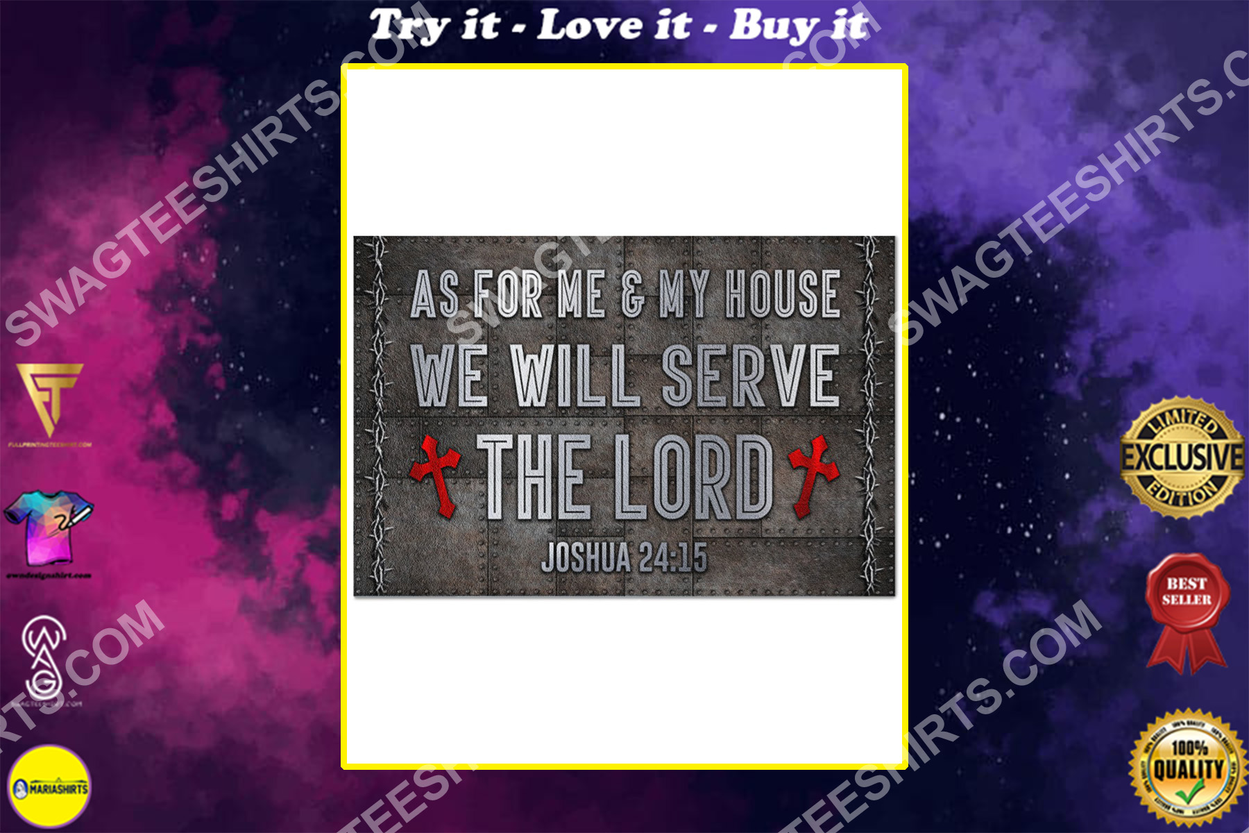 as for me and my house we will serve the Lord doormat