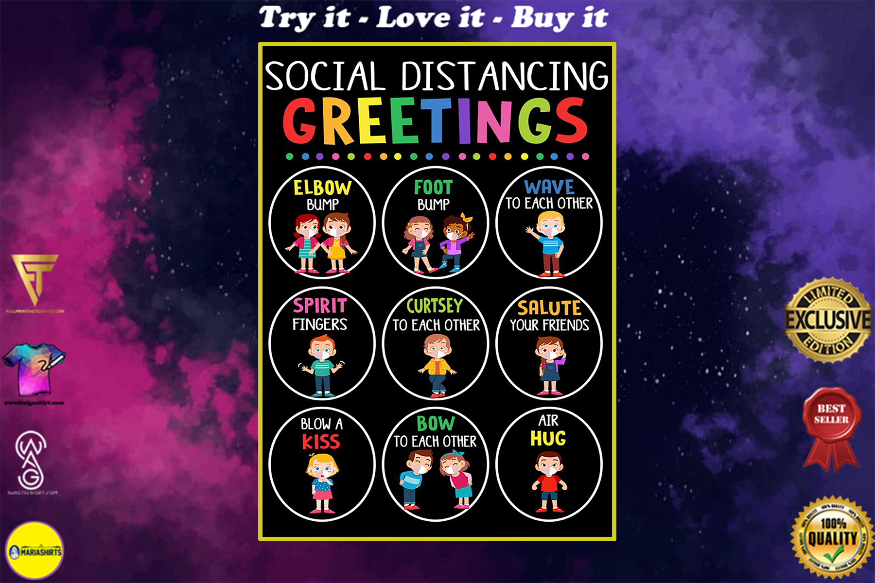 back to school social distancing greetings classroom poster