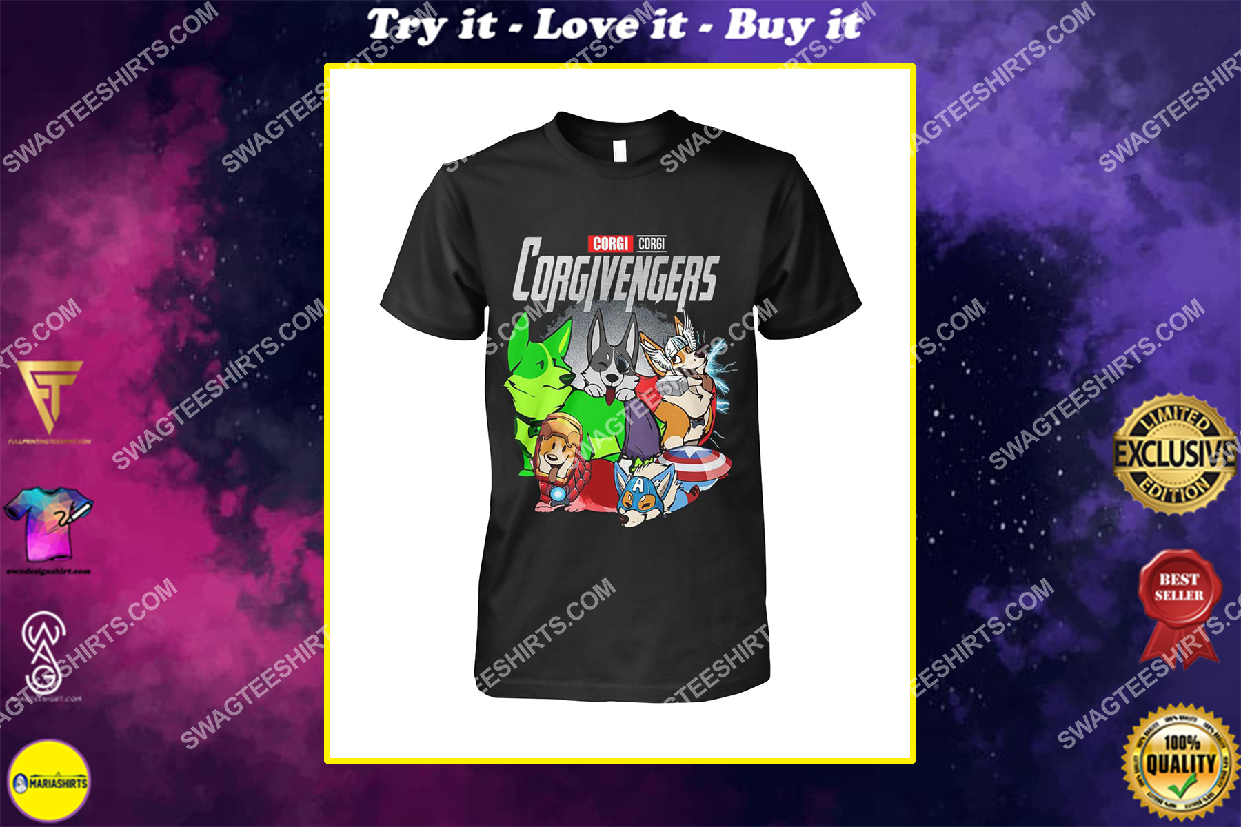 corgi corgivengers marvel avengers dogs lover shirt