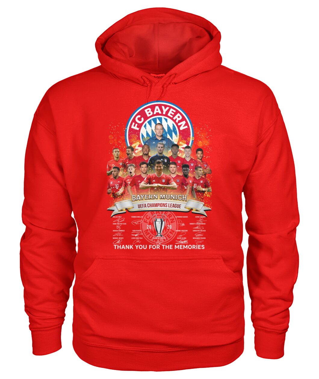 fc bayern munich 2020 uefa champions league thank you for the memories signatures hoodie