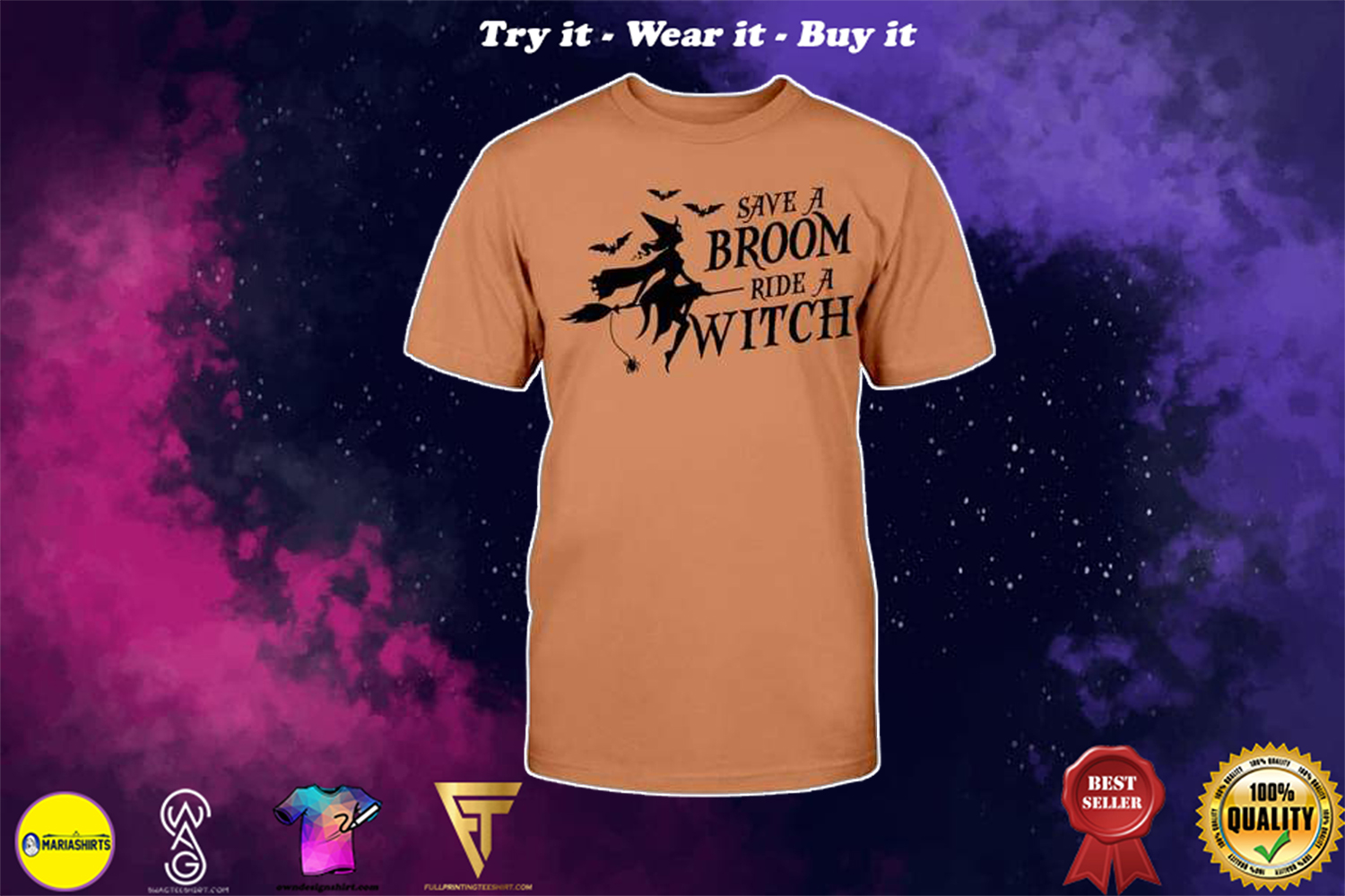 halloween save a broom ride a witch shirt