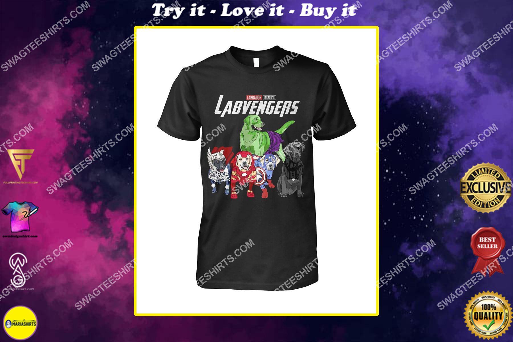 labrador labvengers marvel avengers dogs lover shirt