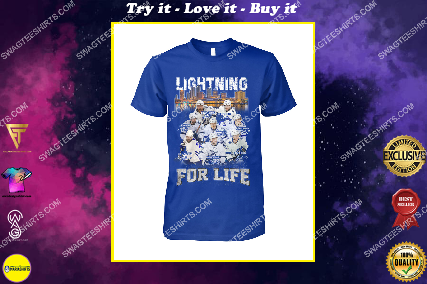lightning for life tampa bay lightning national hockey league shirt