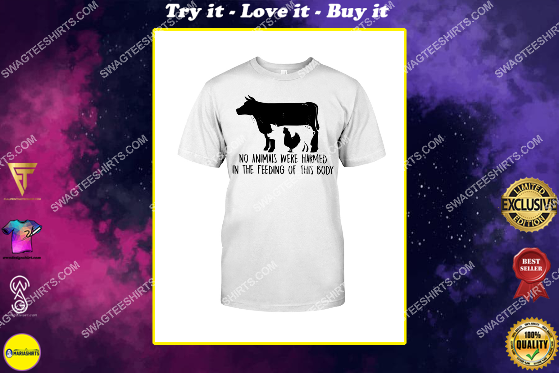 no animals were harmed in the making of this body save animals shirt