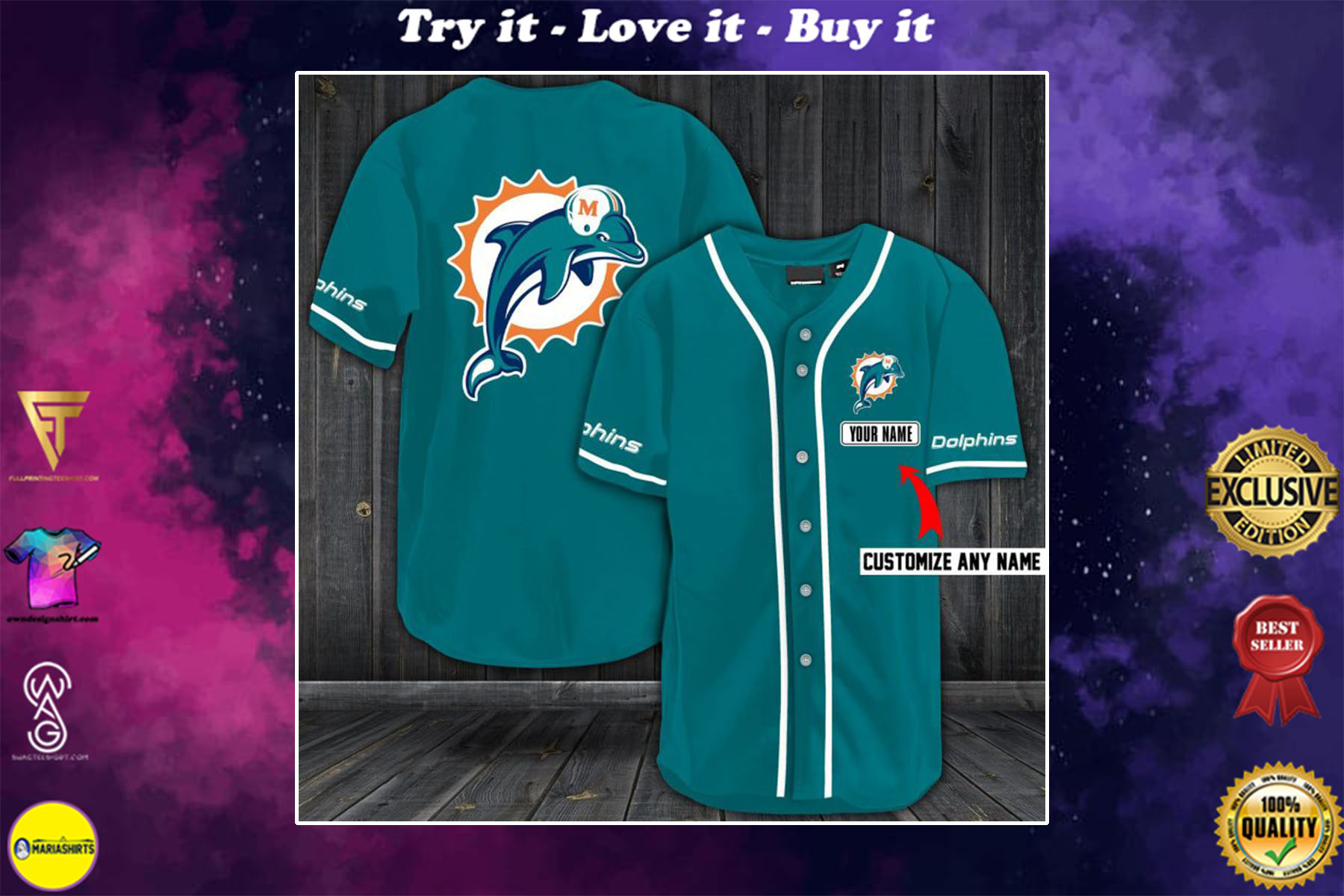 personalized name jersey miami dolphins shirt