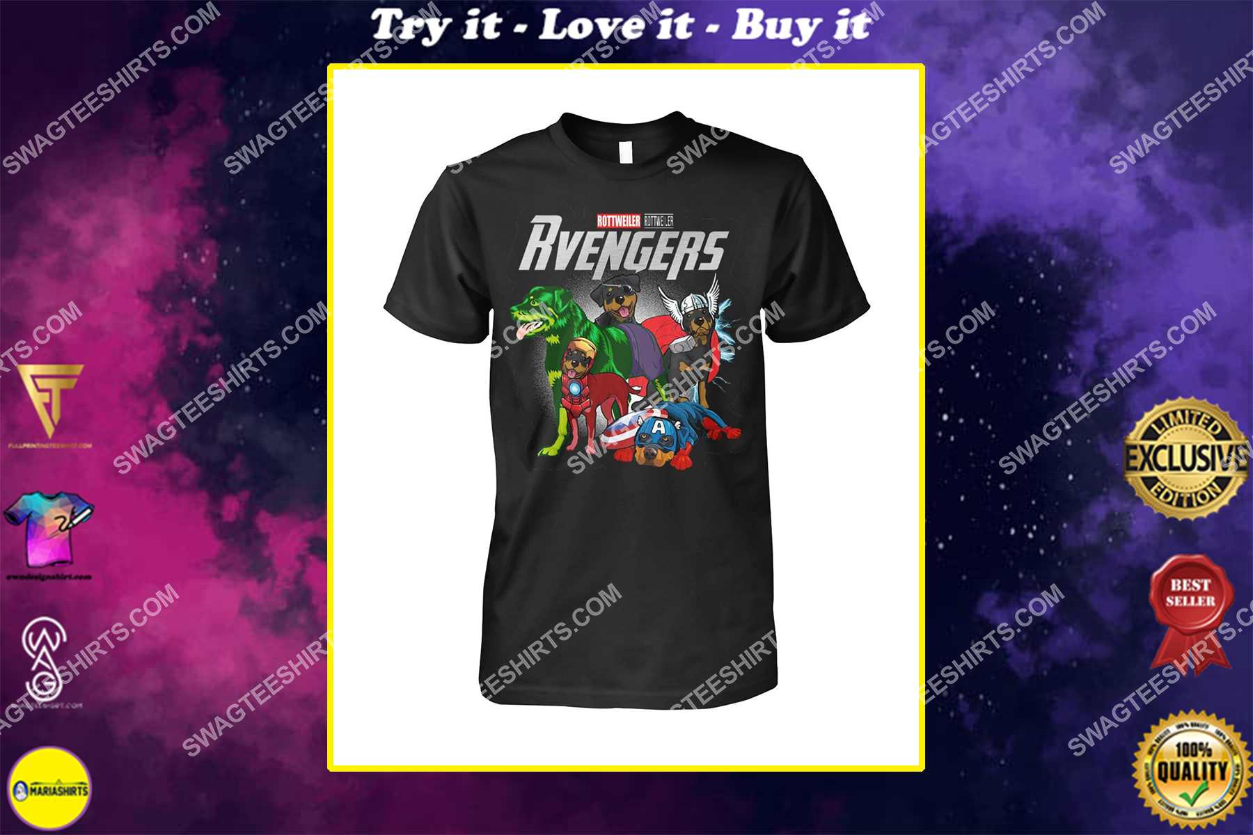 rottweiler rvengers marvel avengers dogs lover shirt