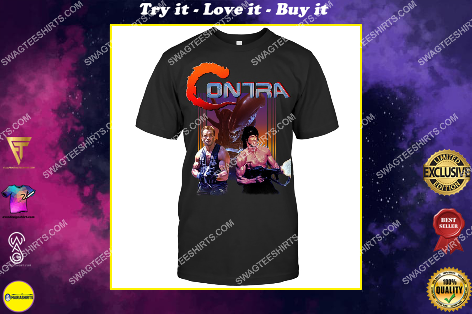 vintage contra rip off shirt