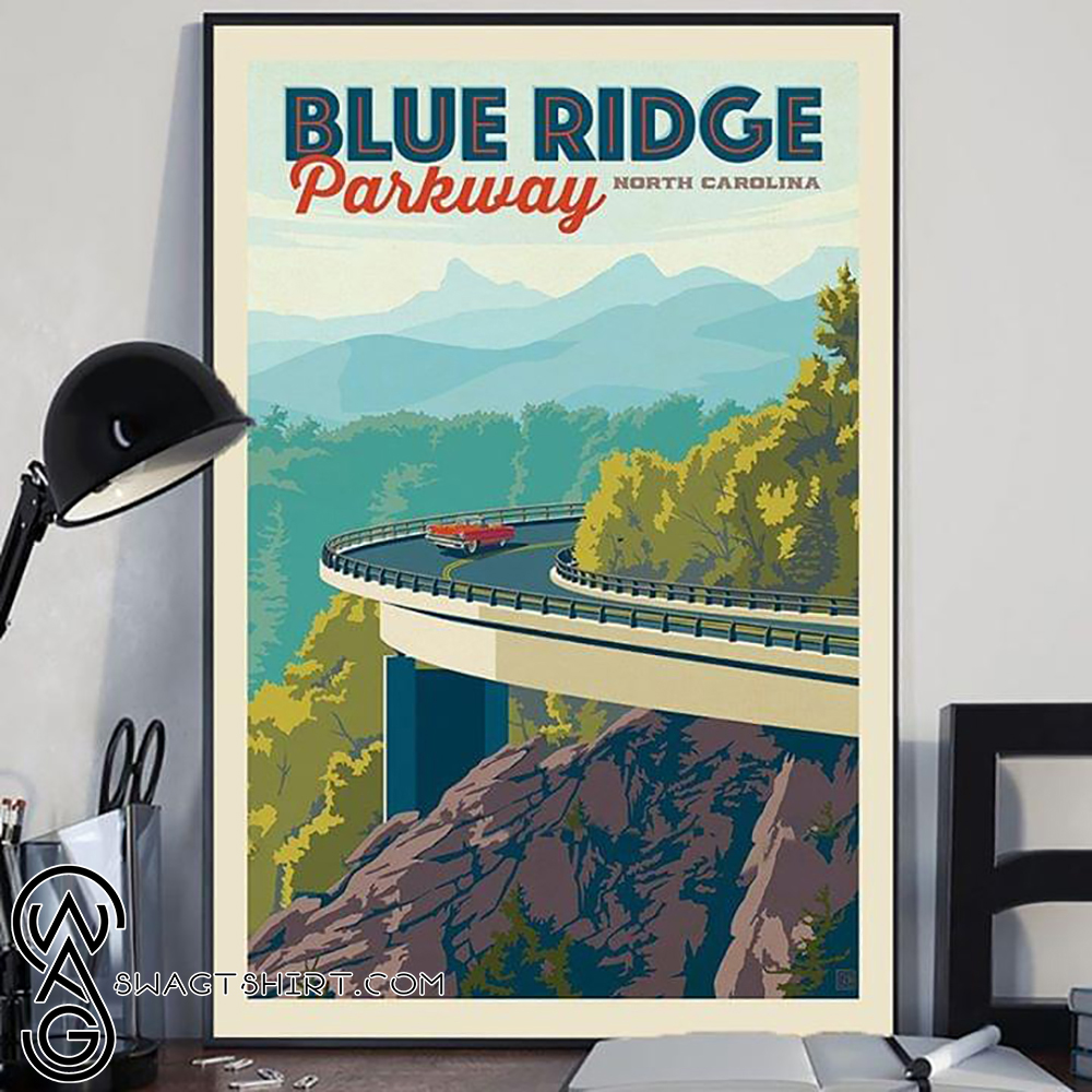 Blue ridge parkway north carolina poster
