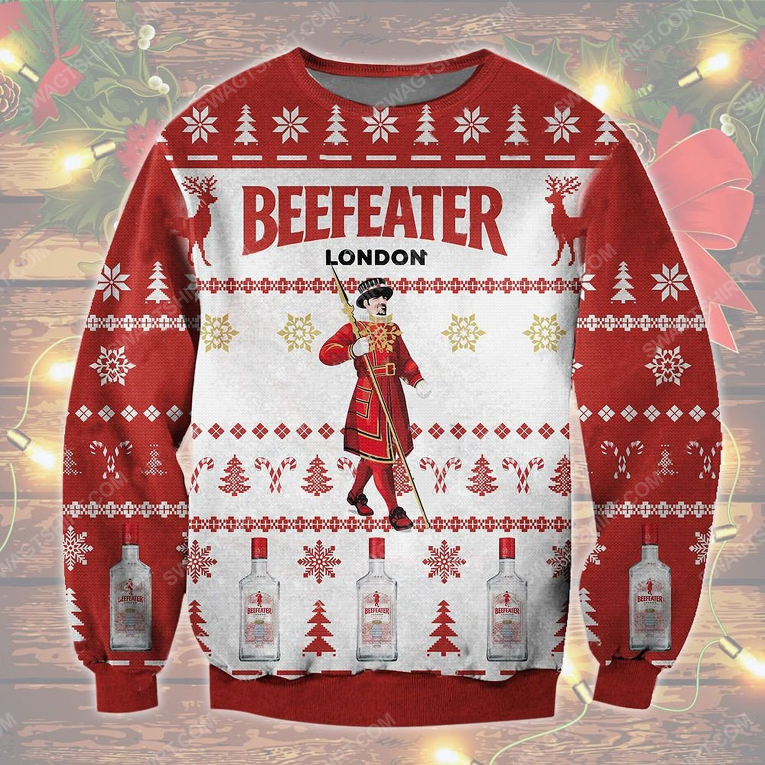 Beefeater gin ugly christmas sweater